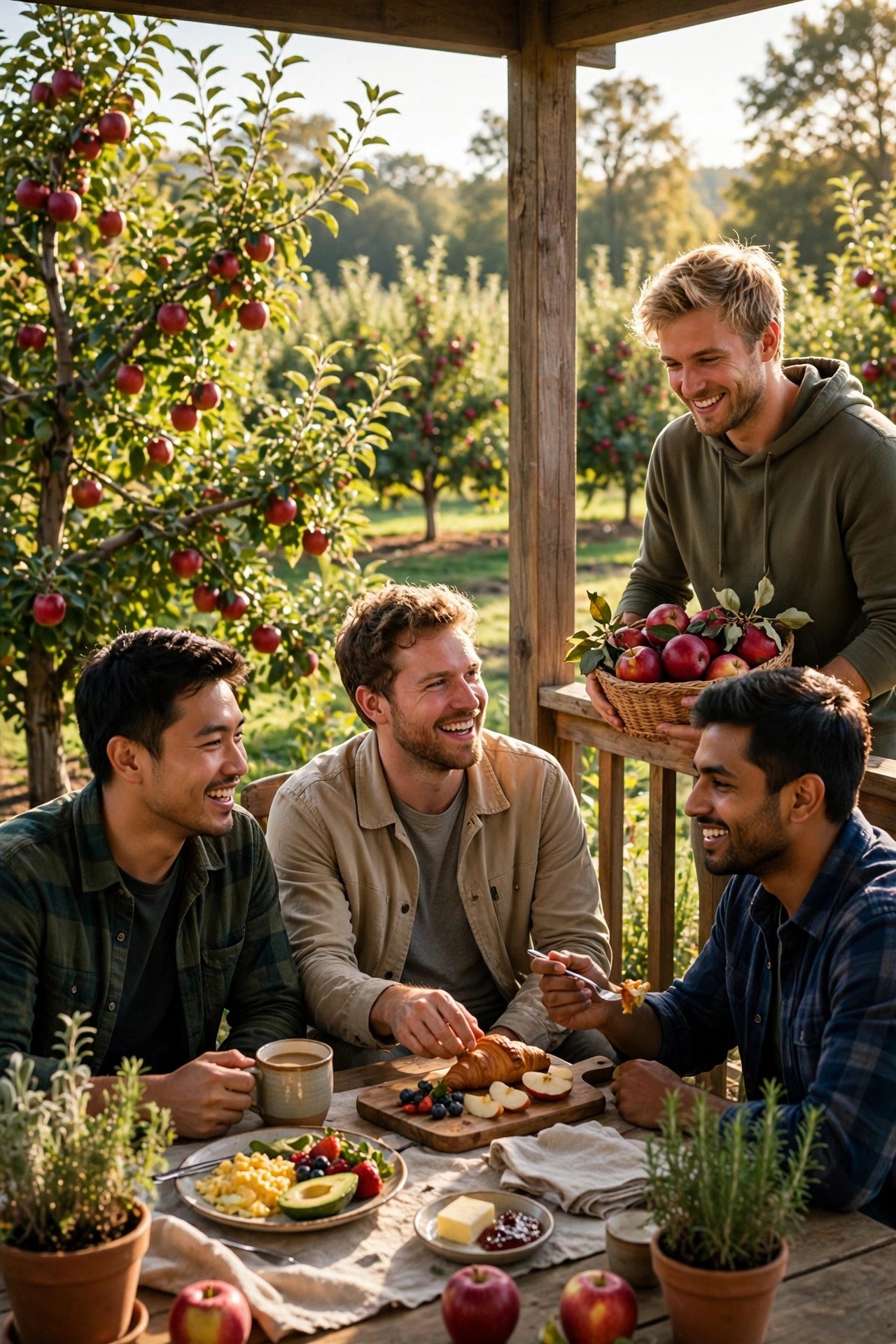 Bachelor party crew on a weekend getaway: Orchard Farm Stay Weekend