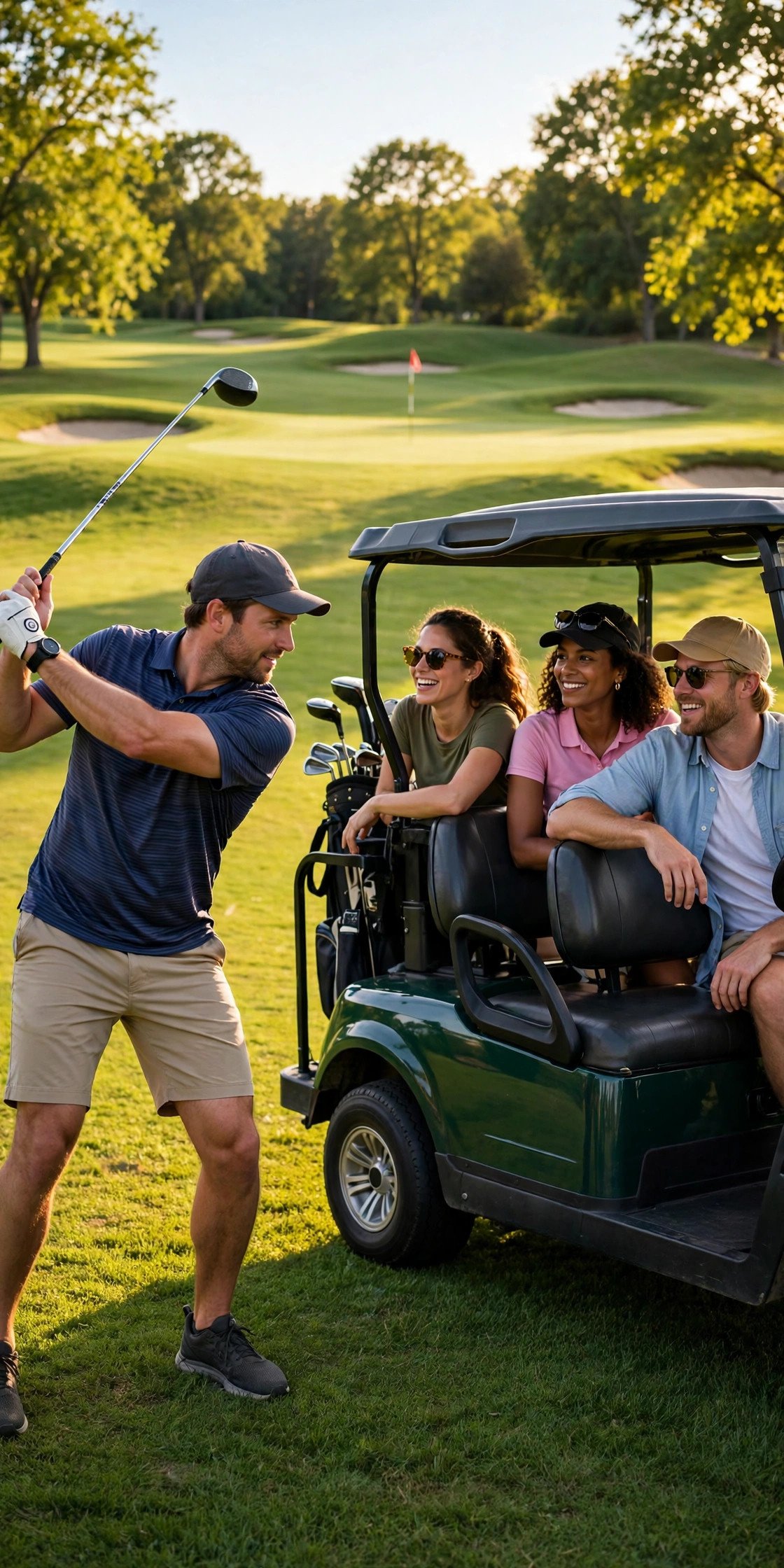 Bachelor party itinerary idea: Saturday Golf Round Block