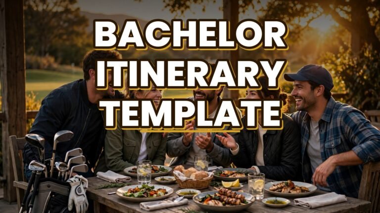 Bachelor Itinerary Template (2027)