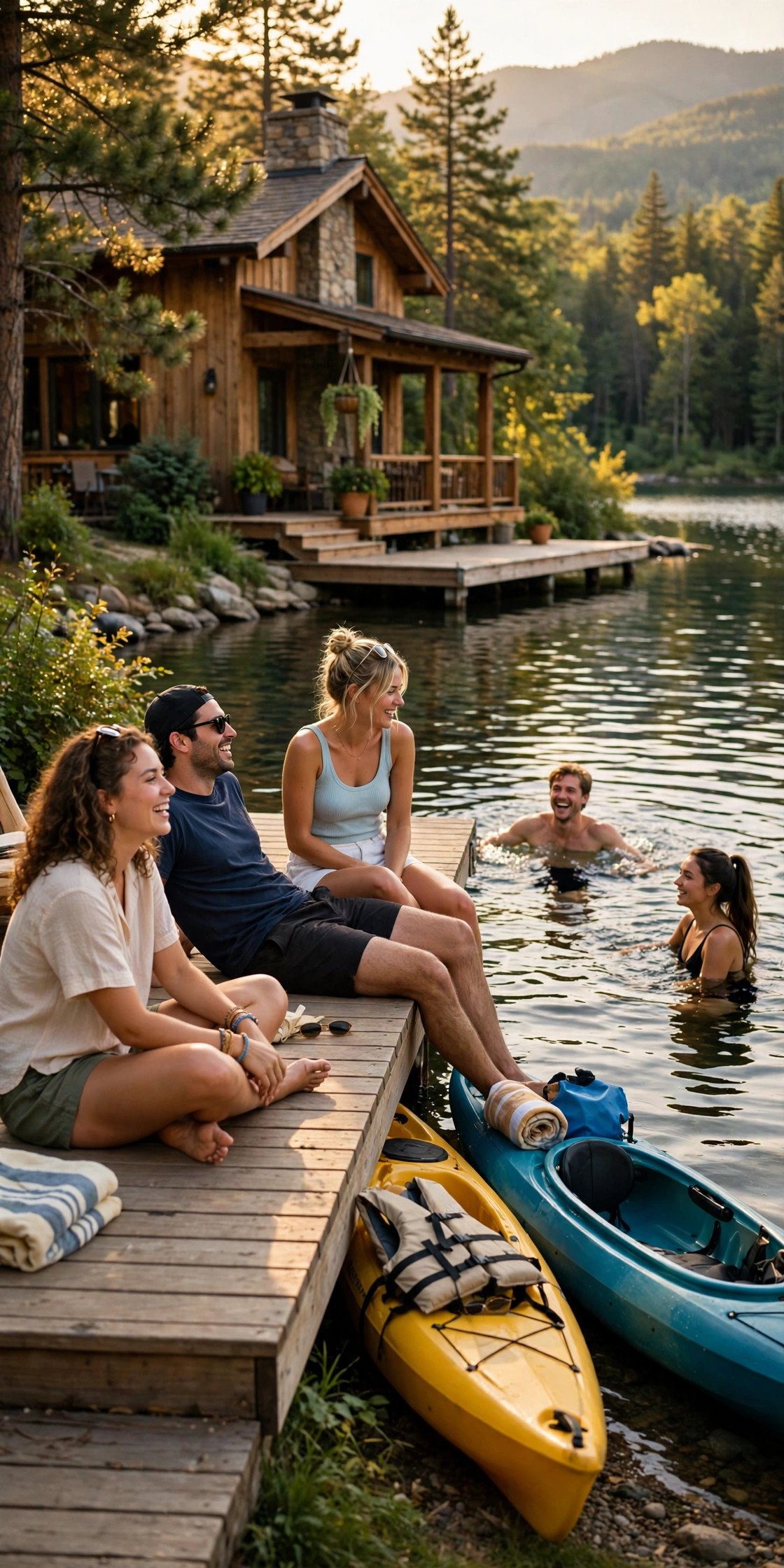 Joint bachelor bachelorette idea: Lake House Weekend