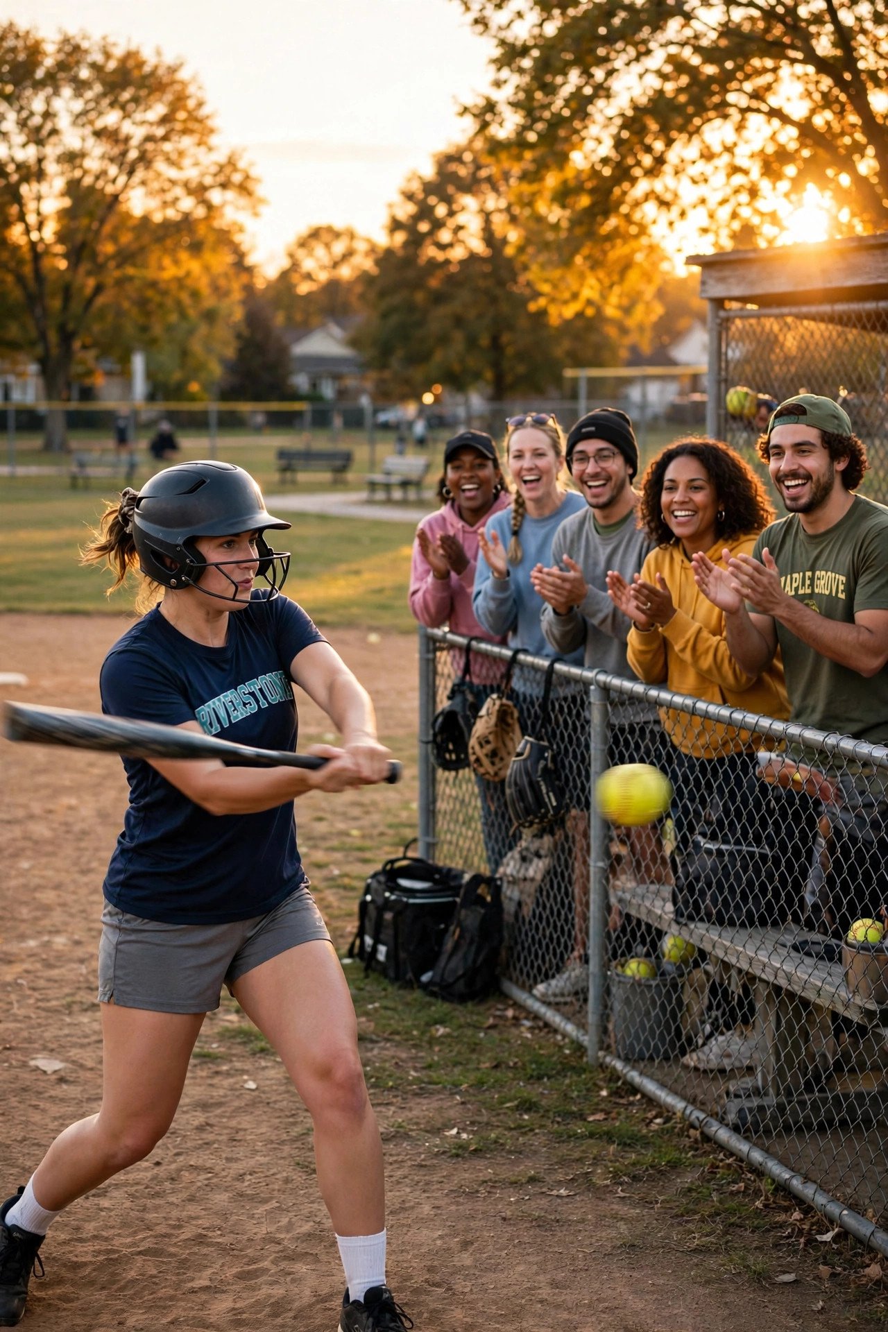Joint bachelor bachelorette idea: Friendly Softball Game