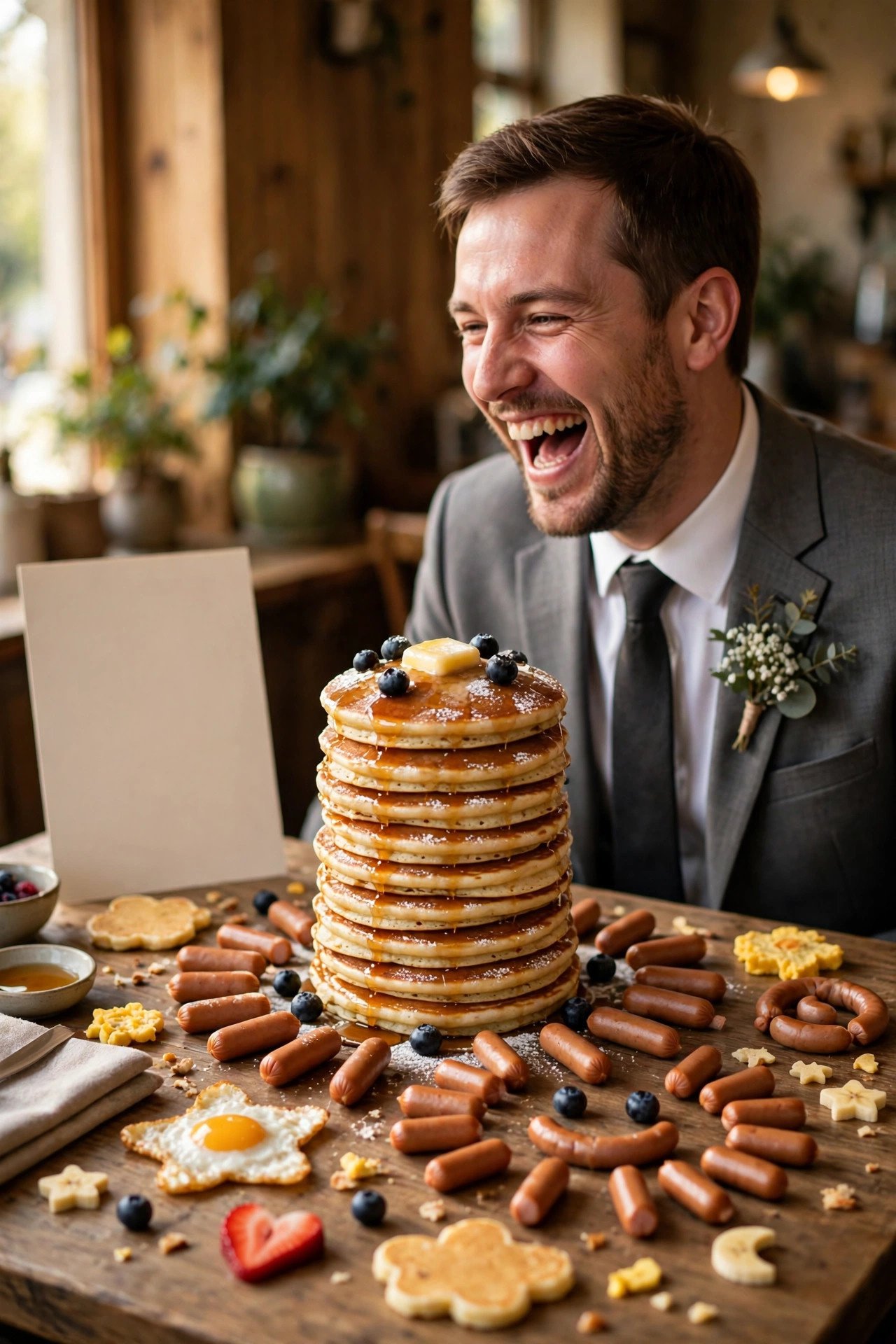 Bachelor party prank idea: Ridiculous Breakfast Menu