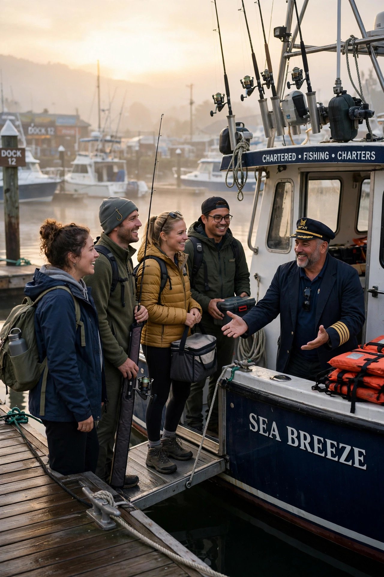 Fishing bachelor getaway idea: Charter a Boat for the Group