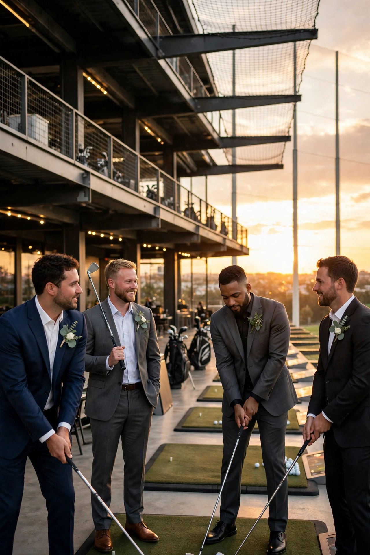 Topgolf Driving Range Session — Austin bachelor party weekend with the groom and groomsmen