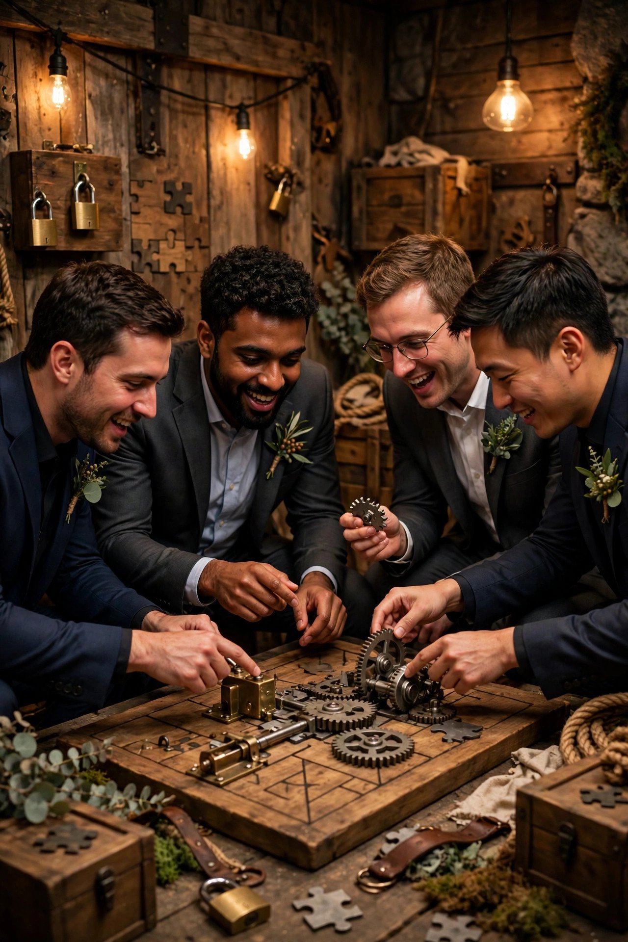 Escape Room Challenge — Austin bachelor party weekend with the groom and groomsmen