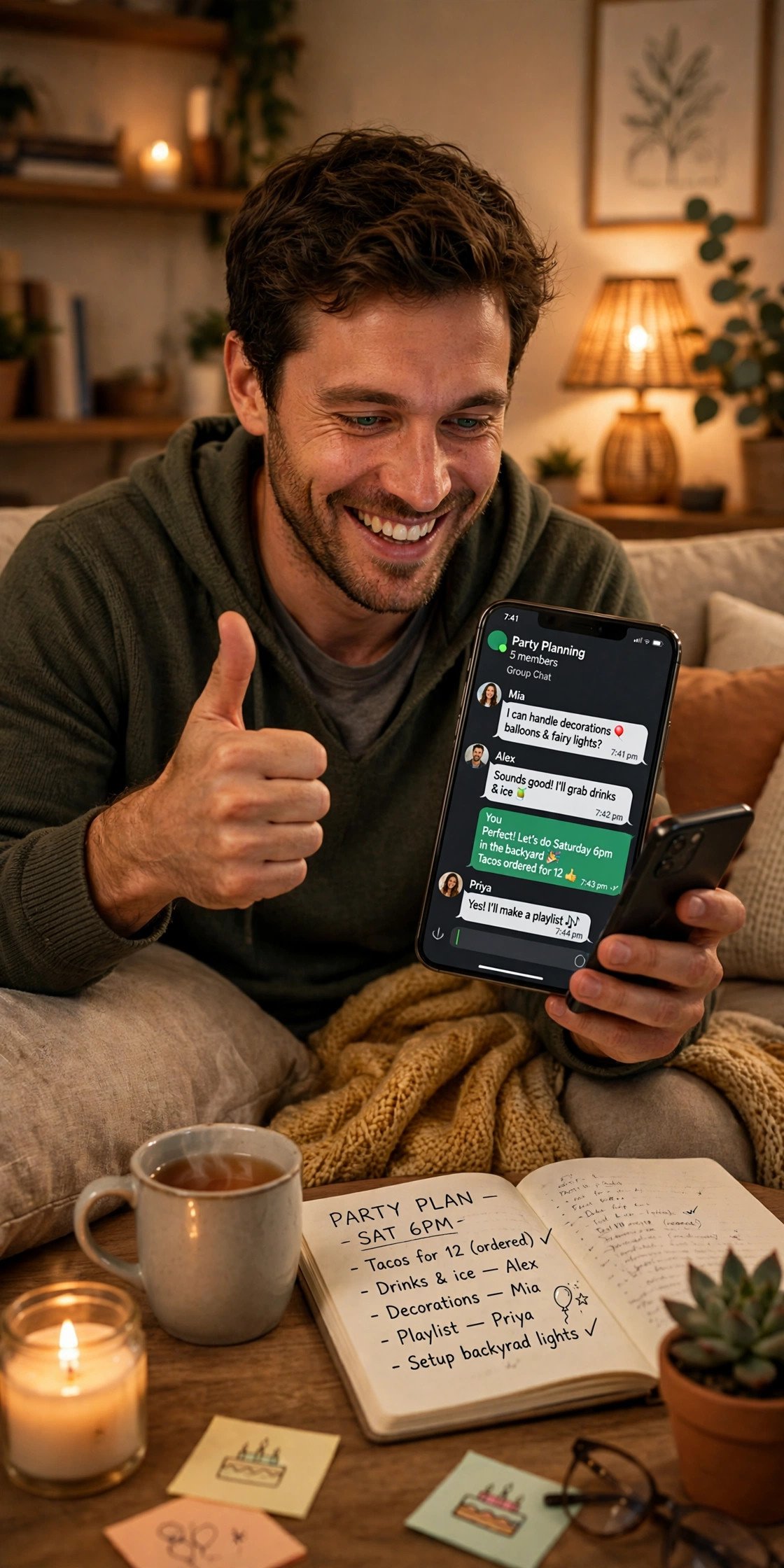 The Group Chat Admin — bachelor party idea from Bachelor Planning Roles (2027)