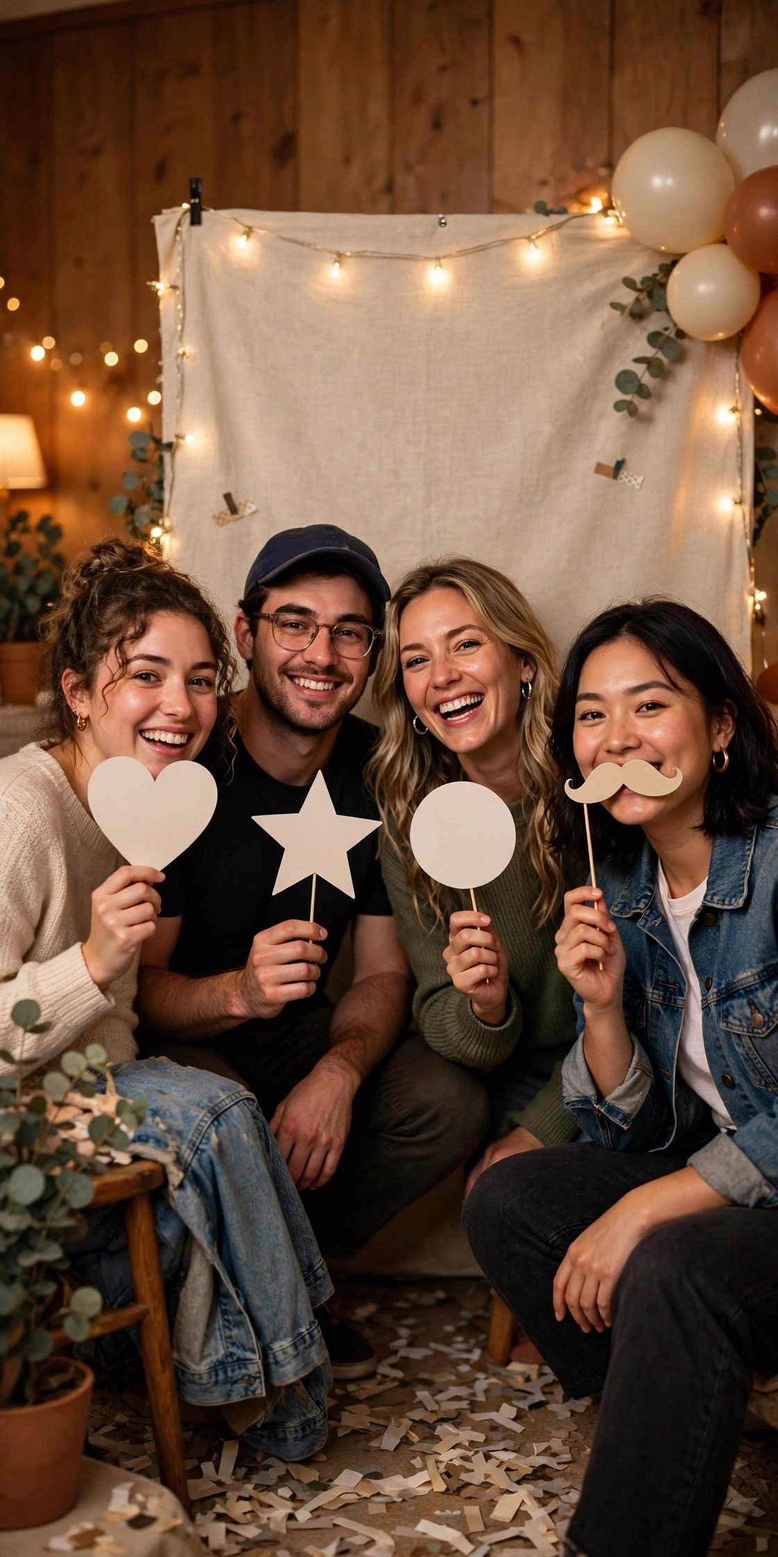 DIY Photo Booth Corner — bachelor party idea from Bachelor Party on a Budget (2027)