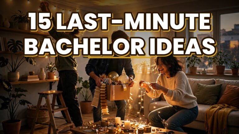 15 Last-Minute Bachelor Ideas (2027)