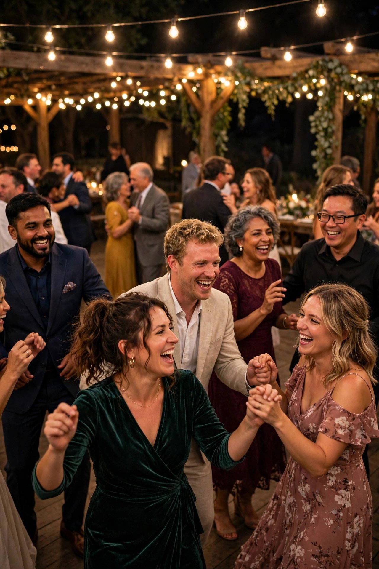 Dance, Mingle and Join the Fun — wedding guest etiquette illustration