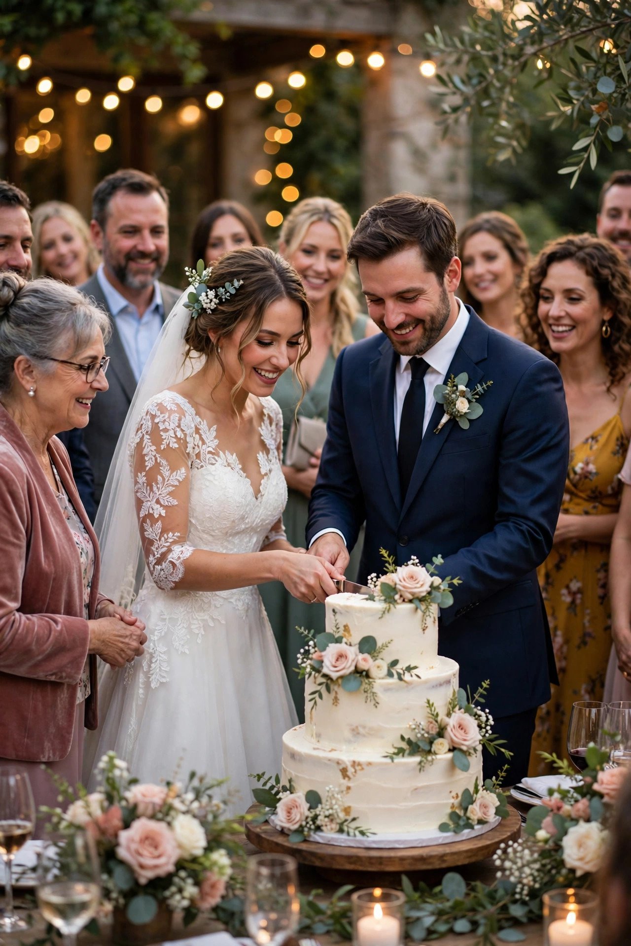 Stay Until the Cake Is Cut — wedding guest etiquette illustration