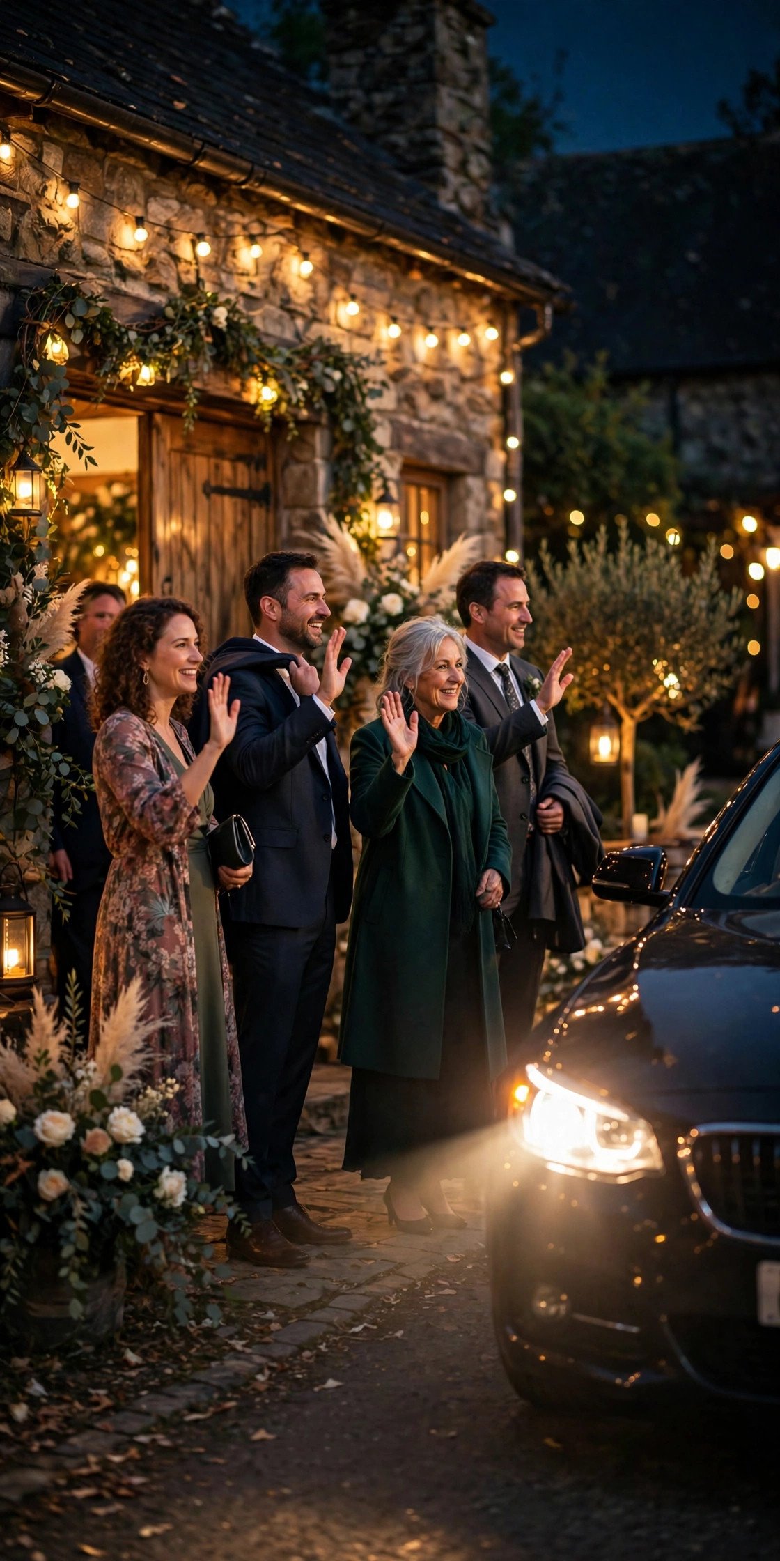 Plan Your Ride Home in Advance — wedding guest etiquette illustration
