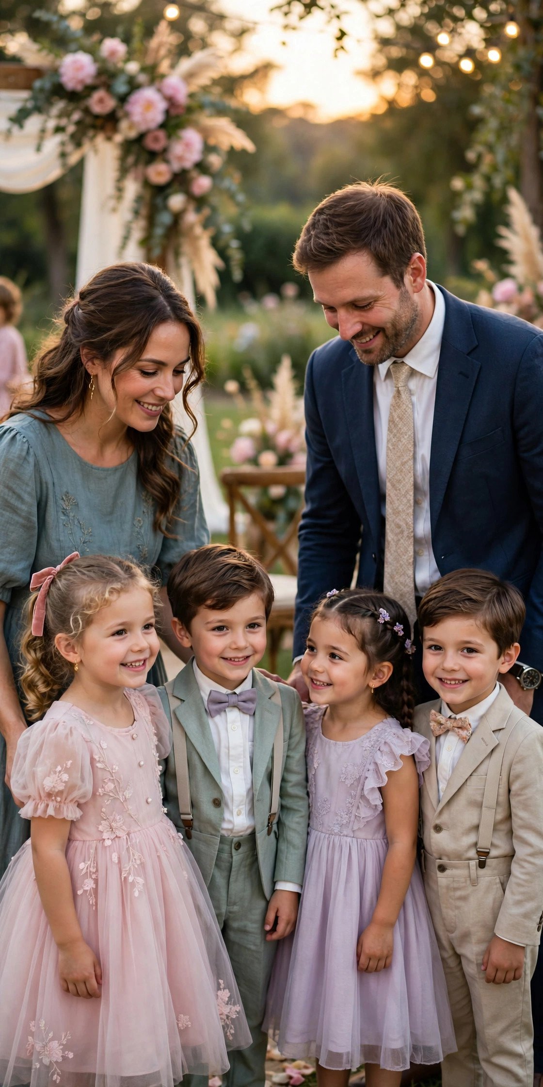 Kids in White: A Gentle Maybe — wedding guest etiquette illustration