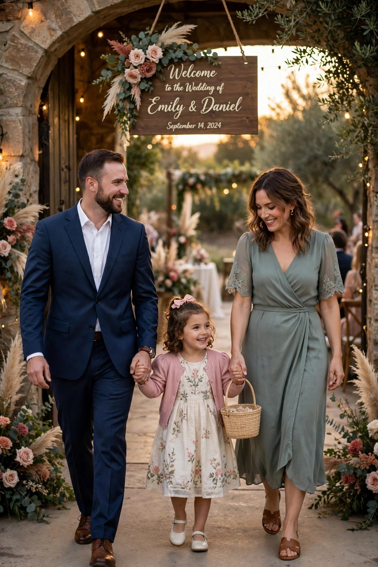 Don't Substitute a Child for Your Plus-One — wedding guest etiquette illustration