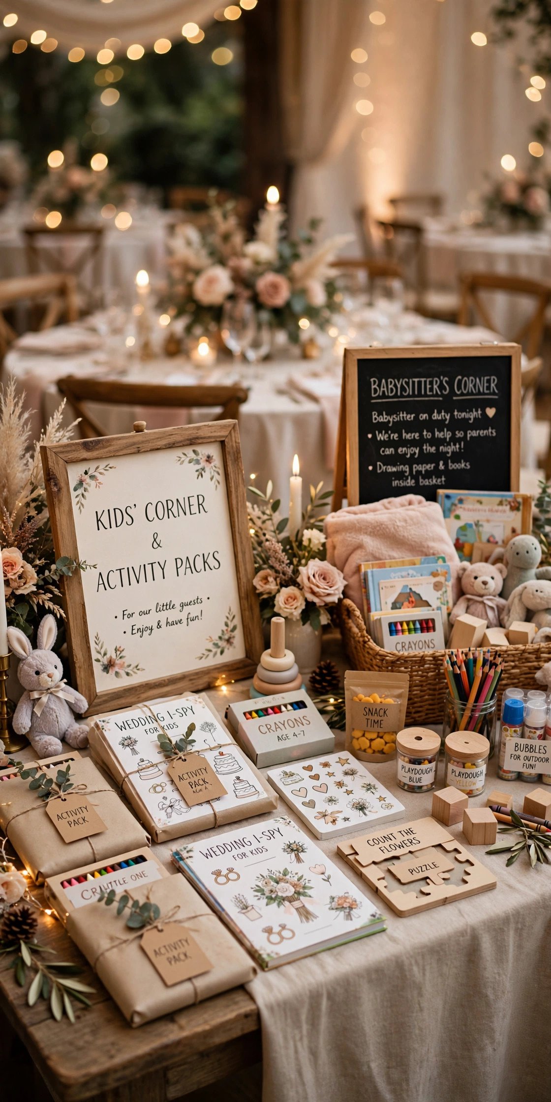Childcare Clues in the Details — wedding guest etiquette illustration