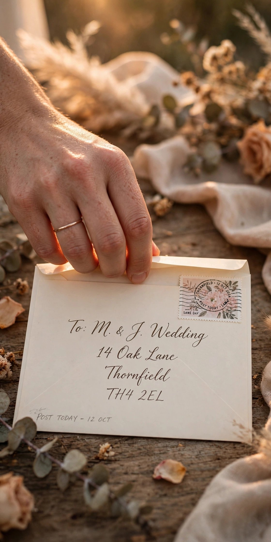 Step 12: Return Paper Cards Immediately — wedding guest etiquette illustration