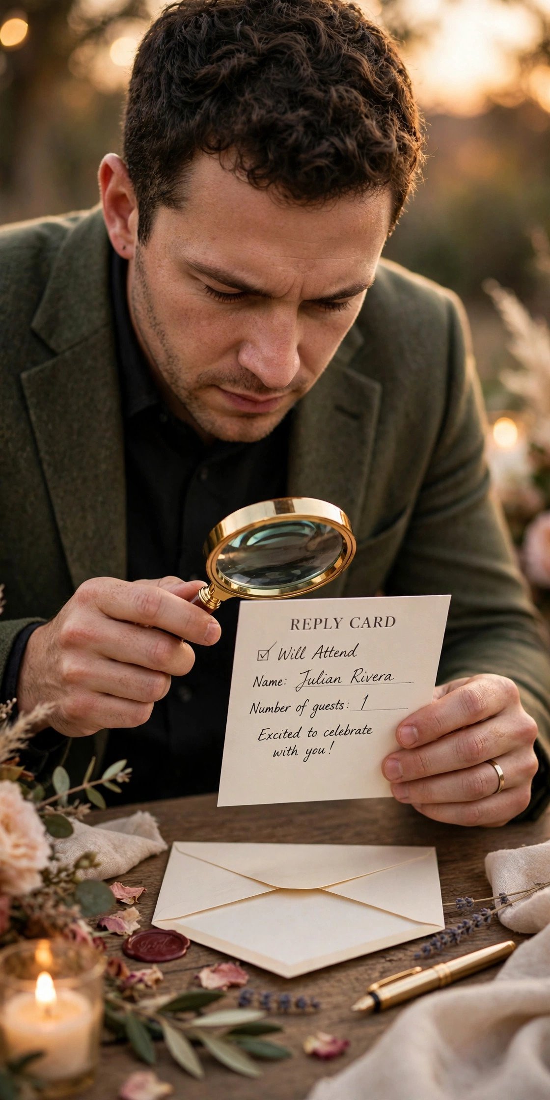 Step 15: Double-Check Before You Send — wedding guest etiquette illustration