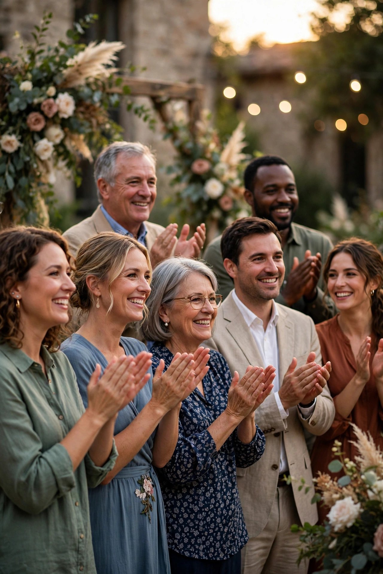 Wedding ceremony etiquette for guests — DO Applaud When the Room Does