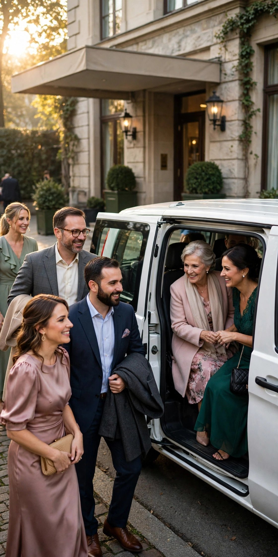 What time to arrive at a wedding — Shuttle Guests: Take the First Shuttle
