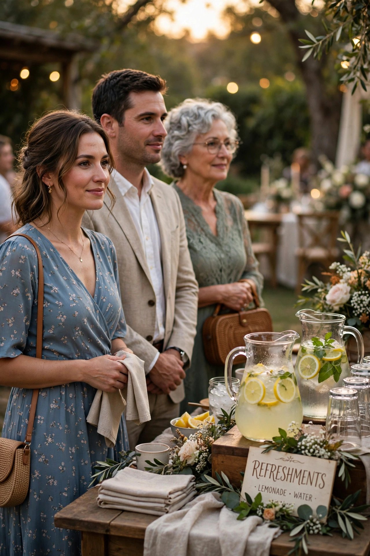 Keep the Line Moving — wedding guest etiquette illustrated