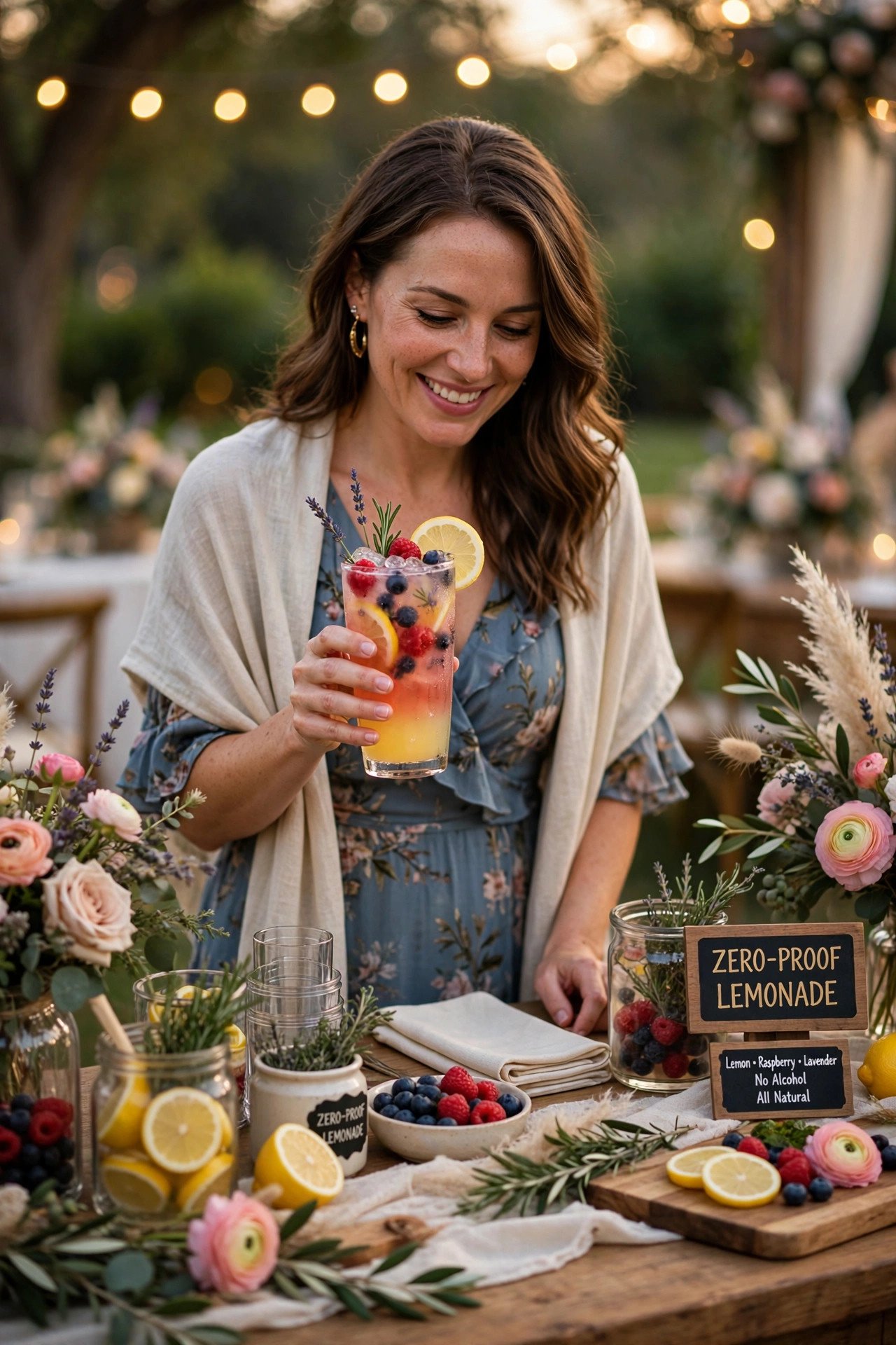 Start With Something Zero-Proof — wedding guest etiquette illustrated