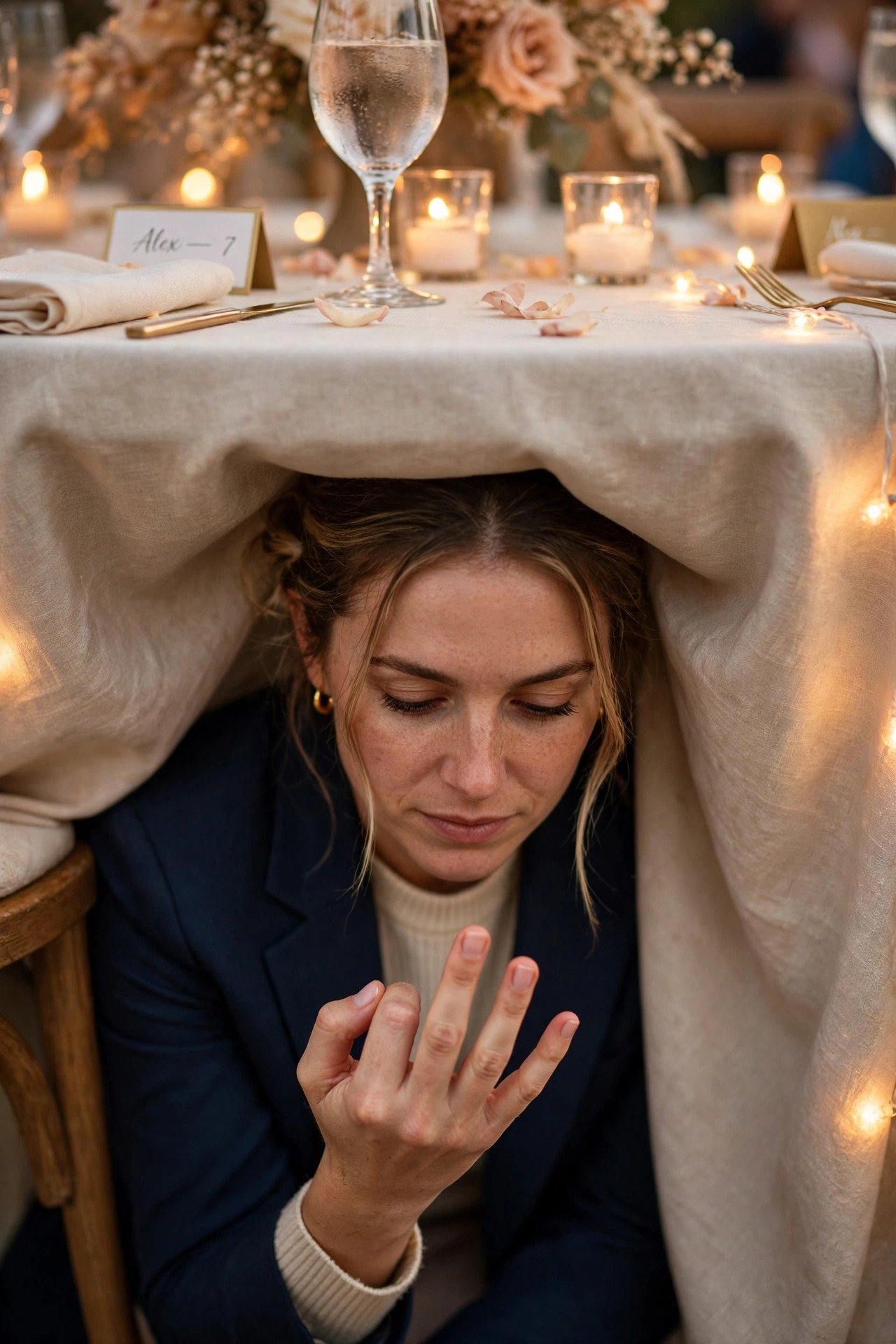 Keep Track Quietly — wedding guest etiquette illustrated
