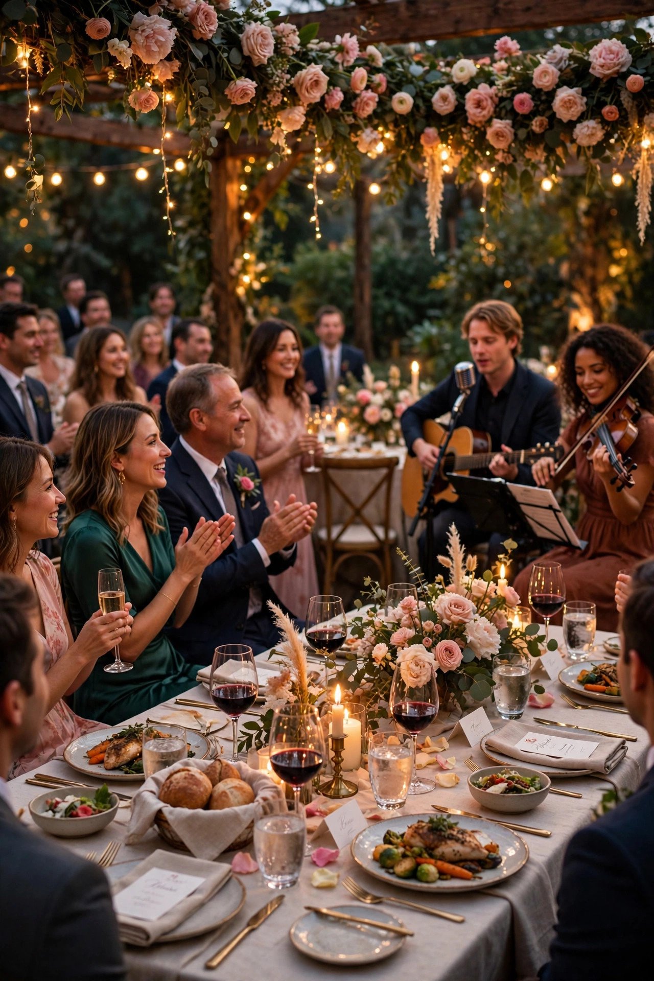 The Hosted Parts Are the Gift — wedding guest etiquette illustrated