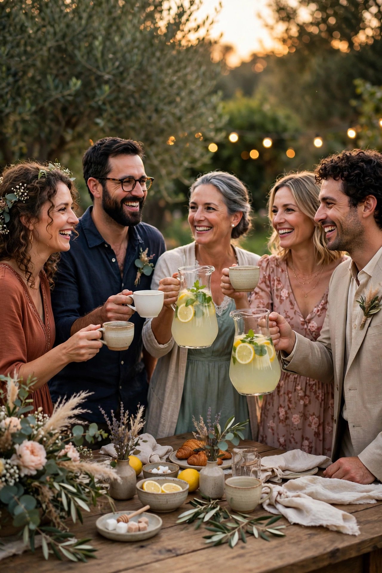 Be Kind About Toast Drinks — wedding guest etiquette illustrated