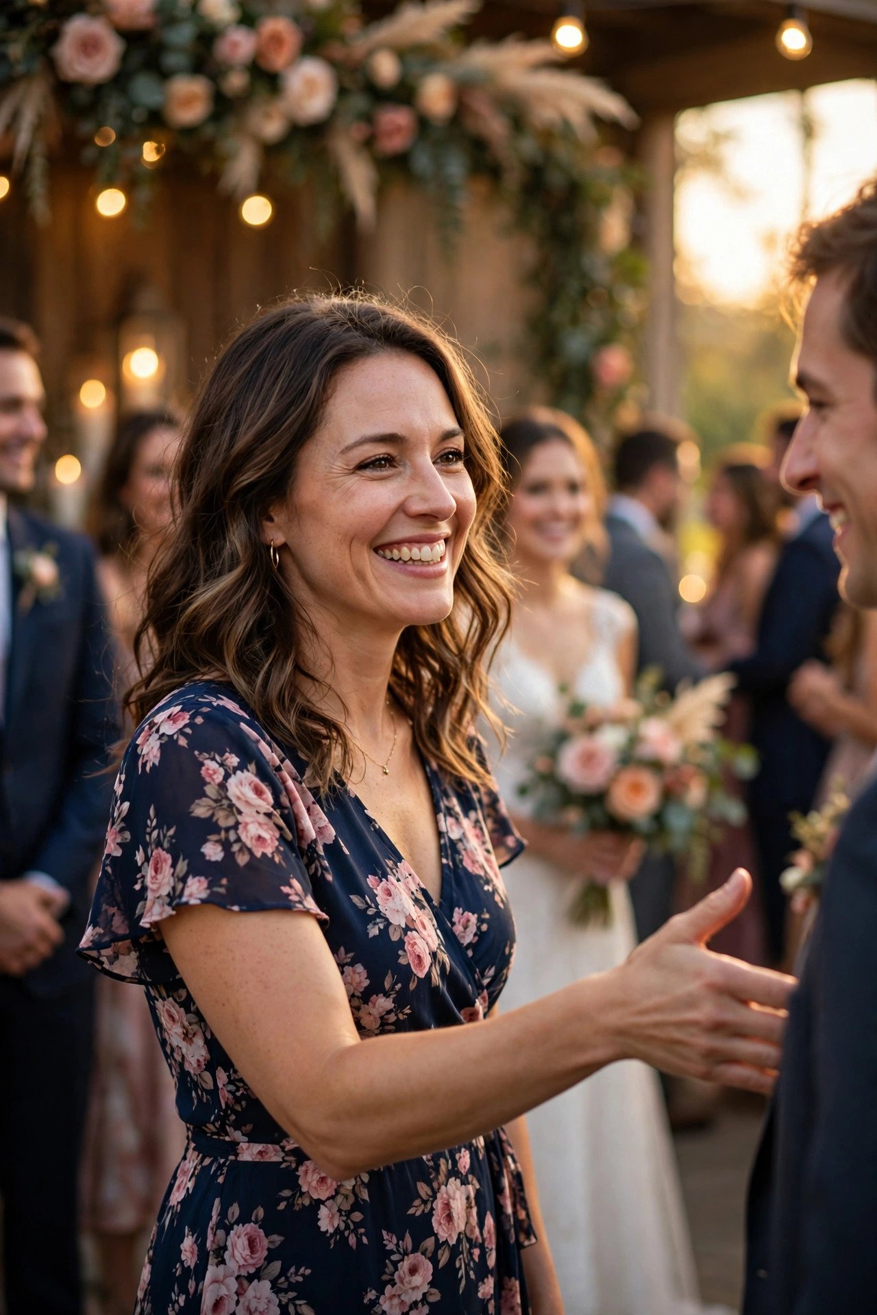 Never Raise Problems in the Line — wedding guest etiquette illustrated