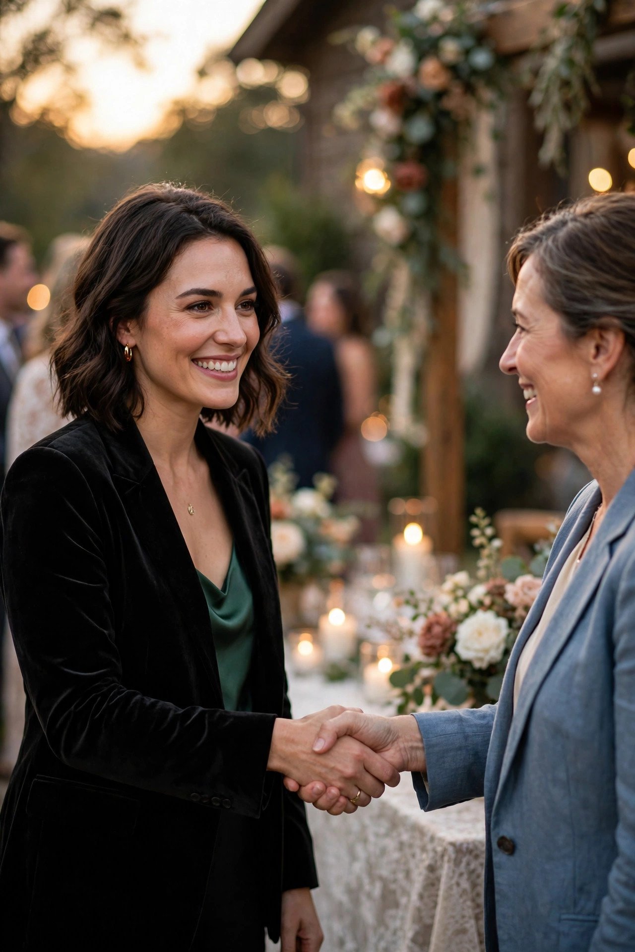Plus-Ones Introduce Themselves Too — wedding guest etiquette illustrated