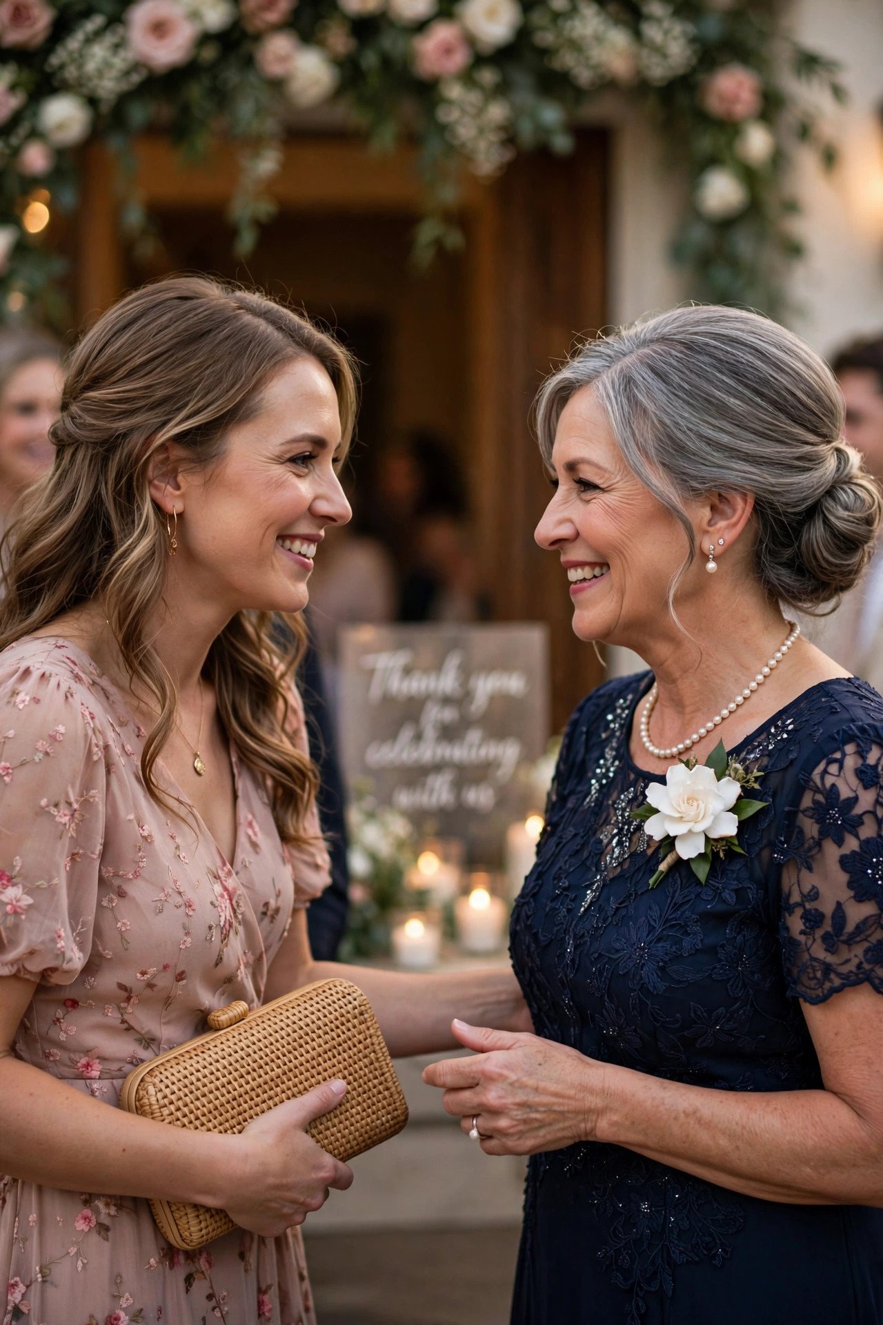Compliments for Parents — wedding guest etiquette illustrated