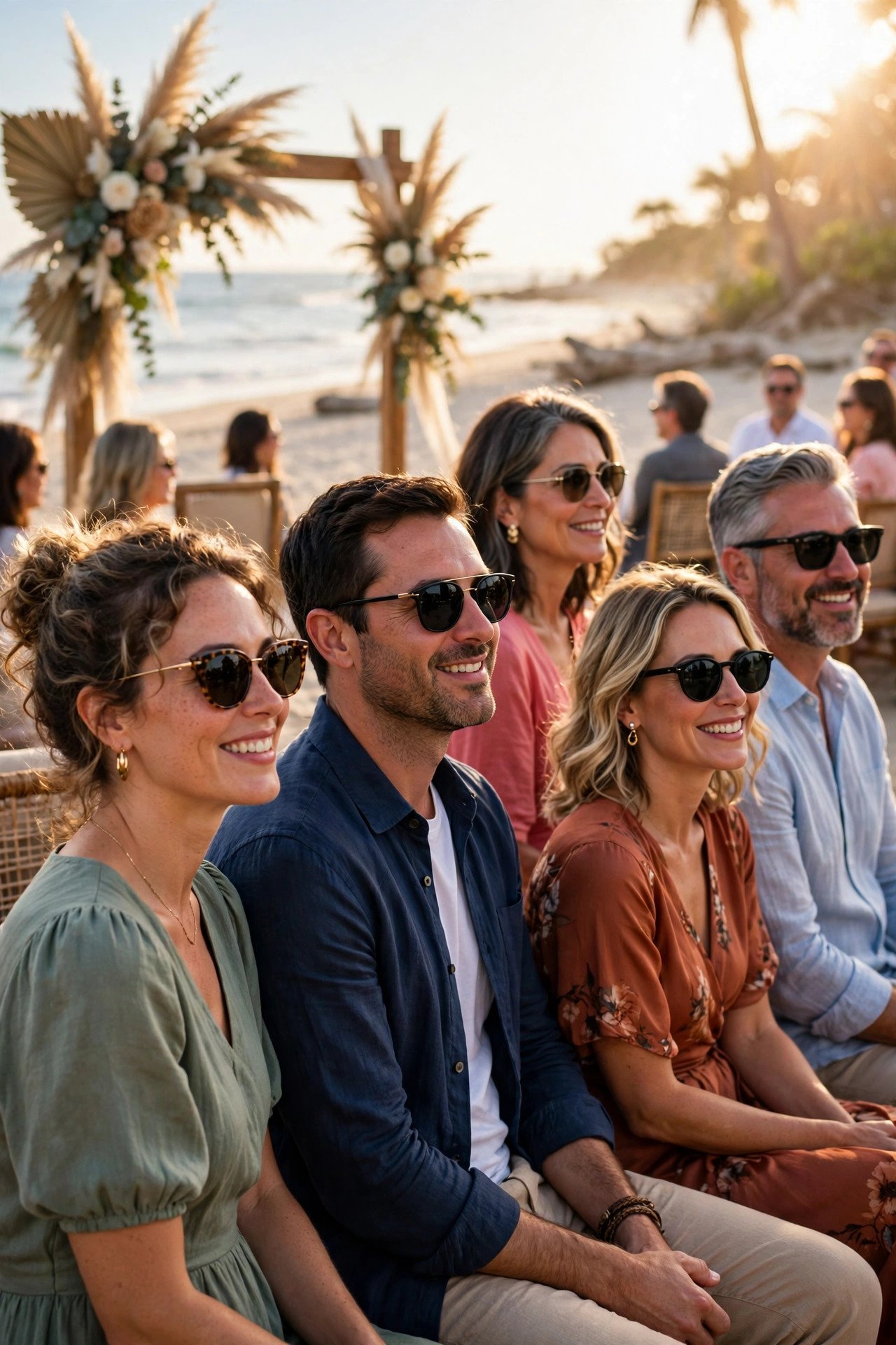 Sunglasses Are Fully Acceptable — wedding guest etiquette illustrated