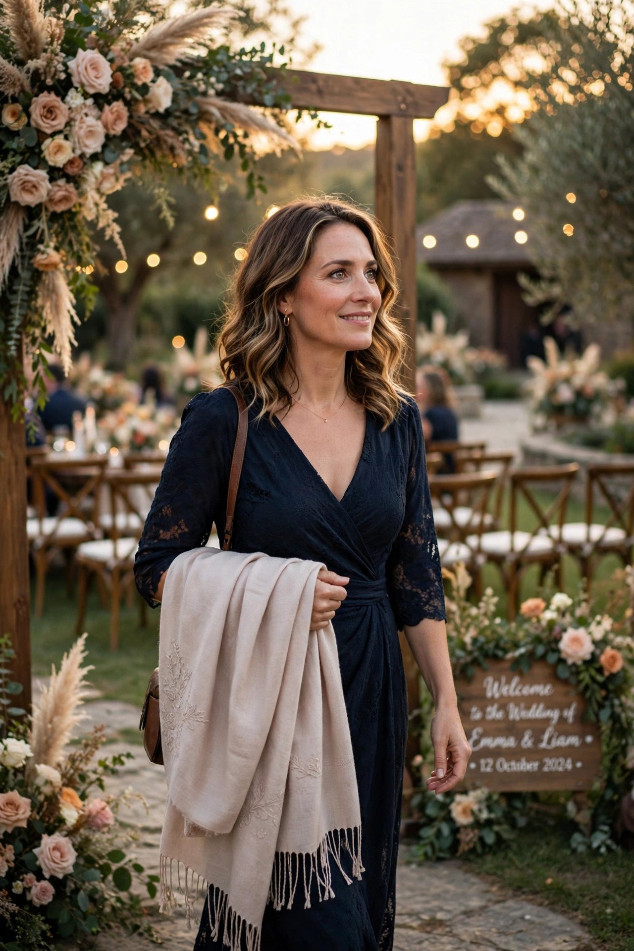 A Layer Is Not Optional — wedding guest etiquette illustrated