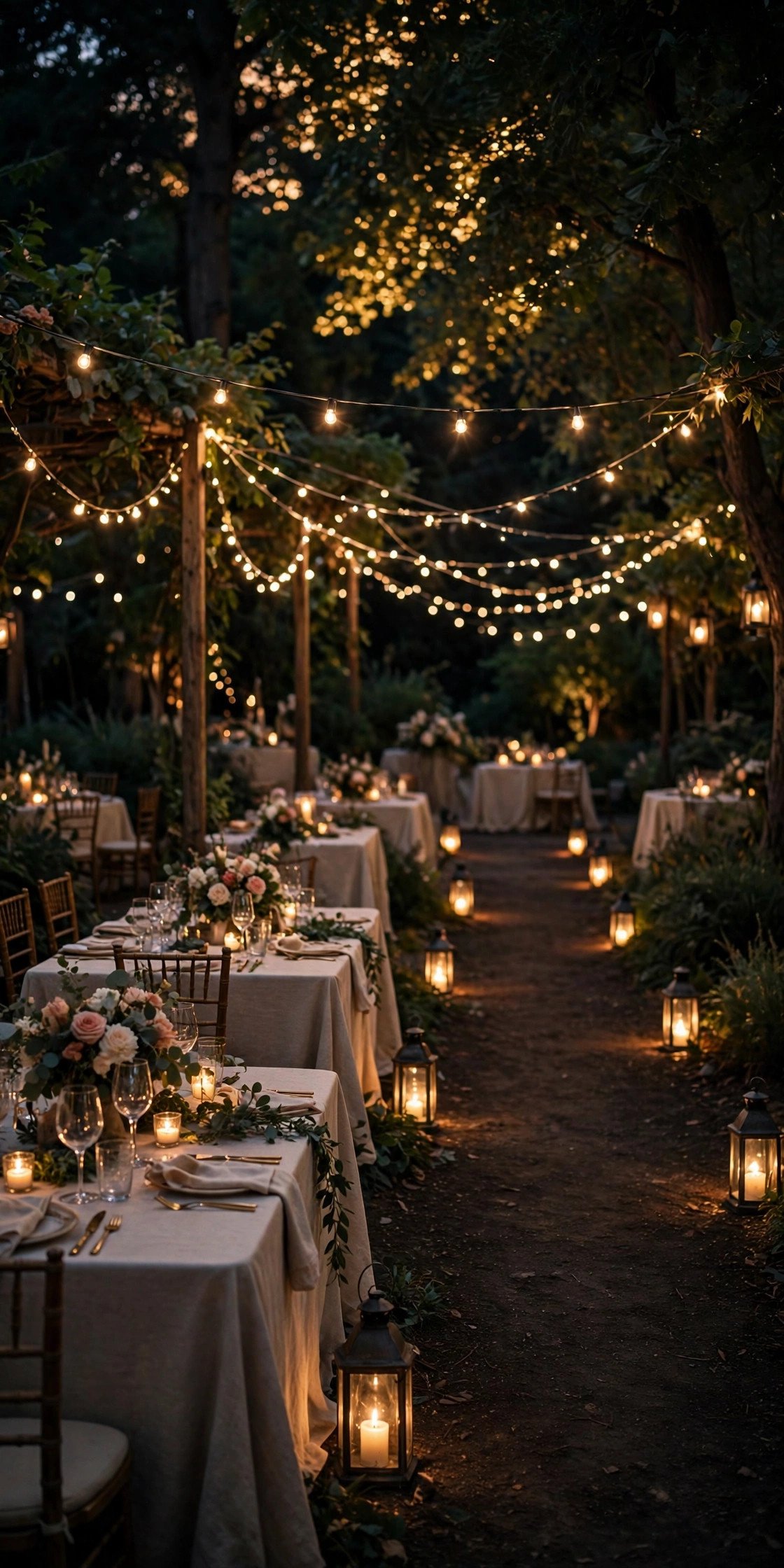 Lighting After Dark Is Patchy — wedding guest etiquette illustrated