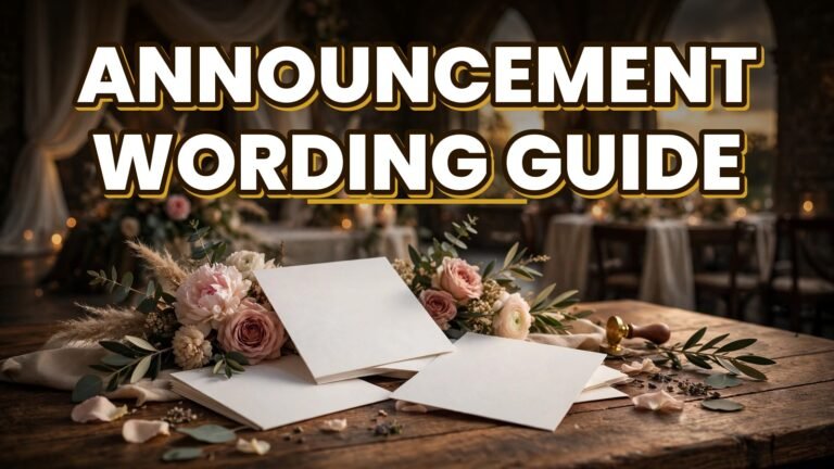 Announcement Wording Guide (2027)