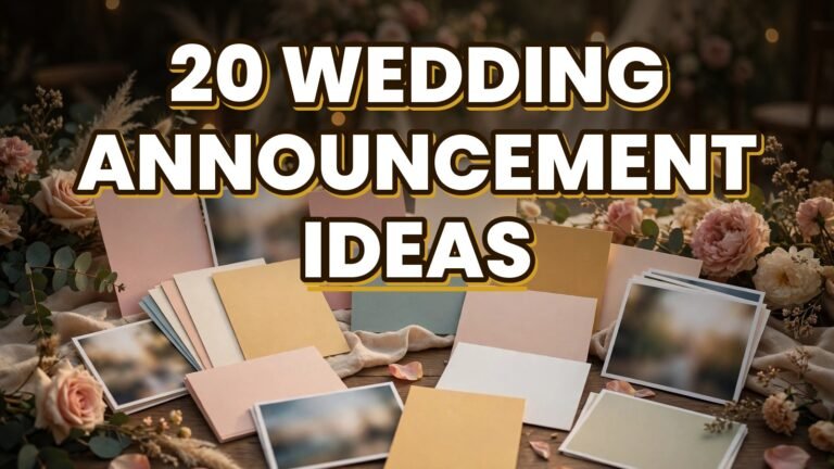 20 Wedding Announcement Ideas (2027)