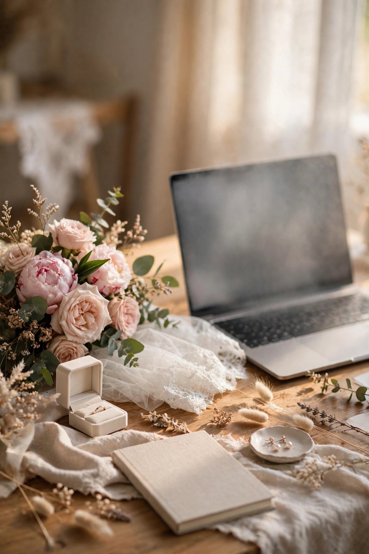 Online newspaper announcement submission portal on a laptop