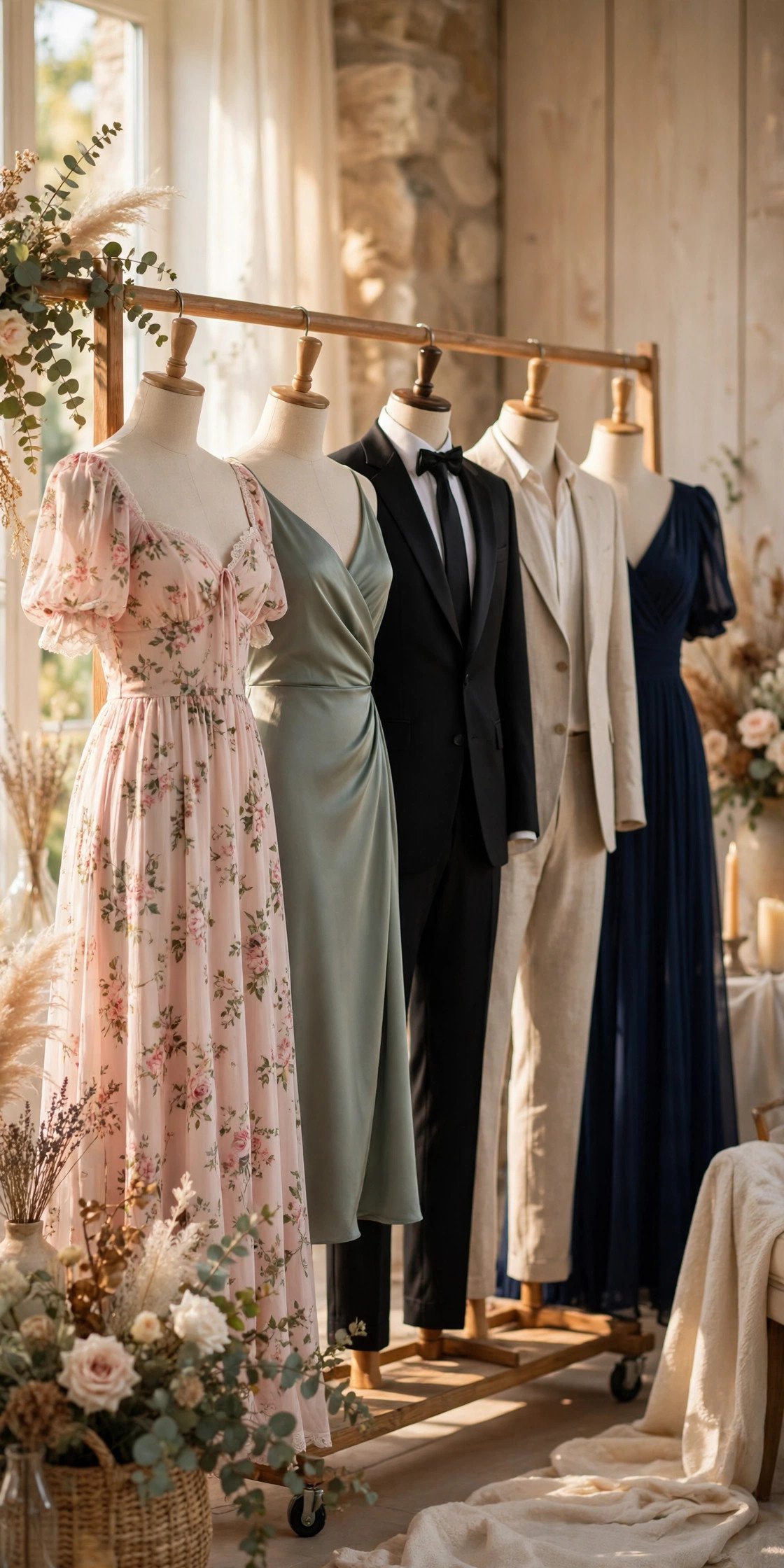 Dress code page with example outfit photos