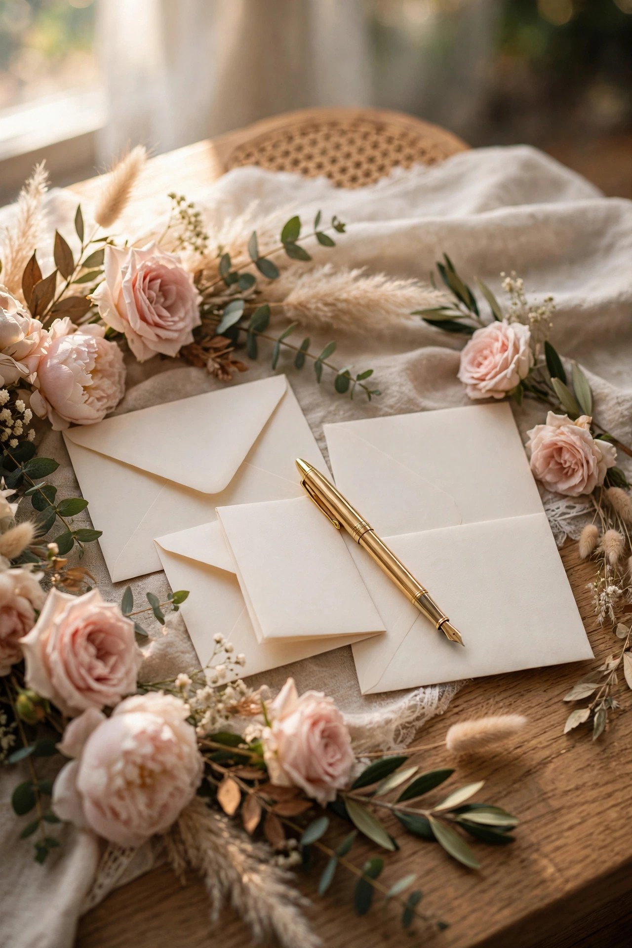 Love notes page with letters from the couple to each other
