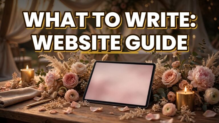 What to Write: Website Guide (2027)