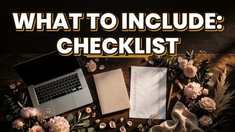 What to Include: Checklist (2027)