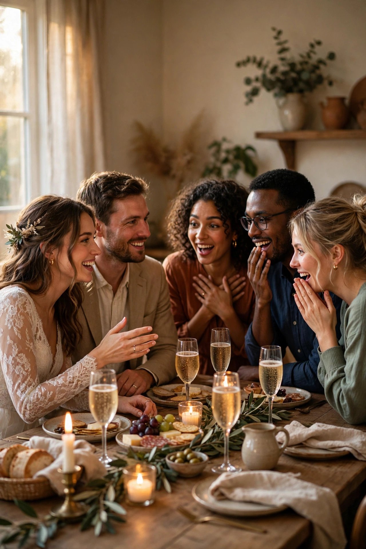 Close Friends First, Public Second — wedding announcement Instagram post idea