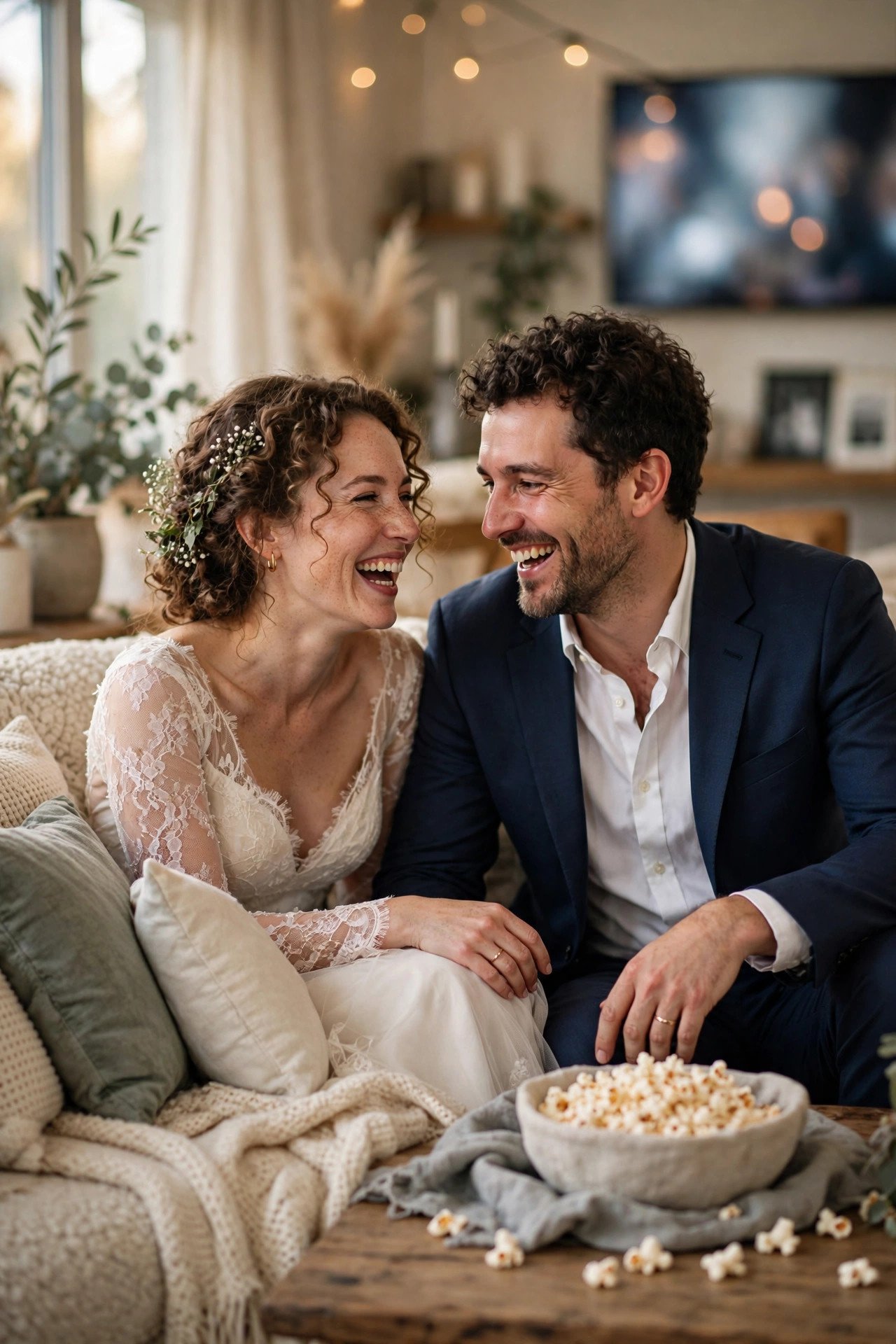 The Friends-to-Lovers Story — love story example shown on a wedding website page