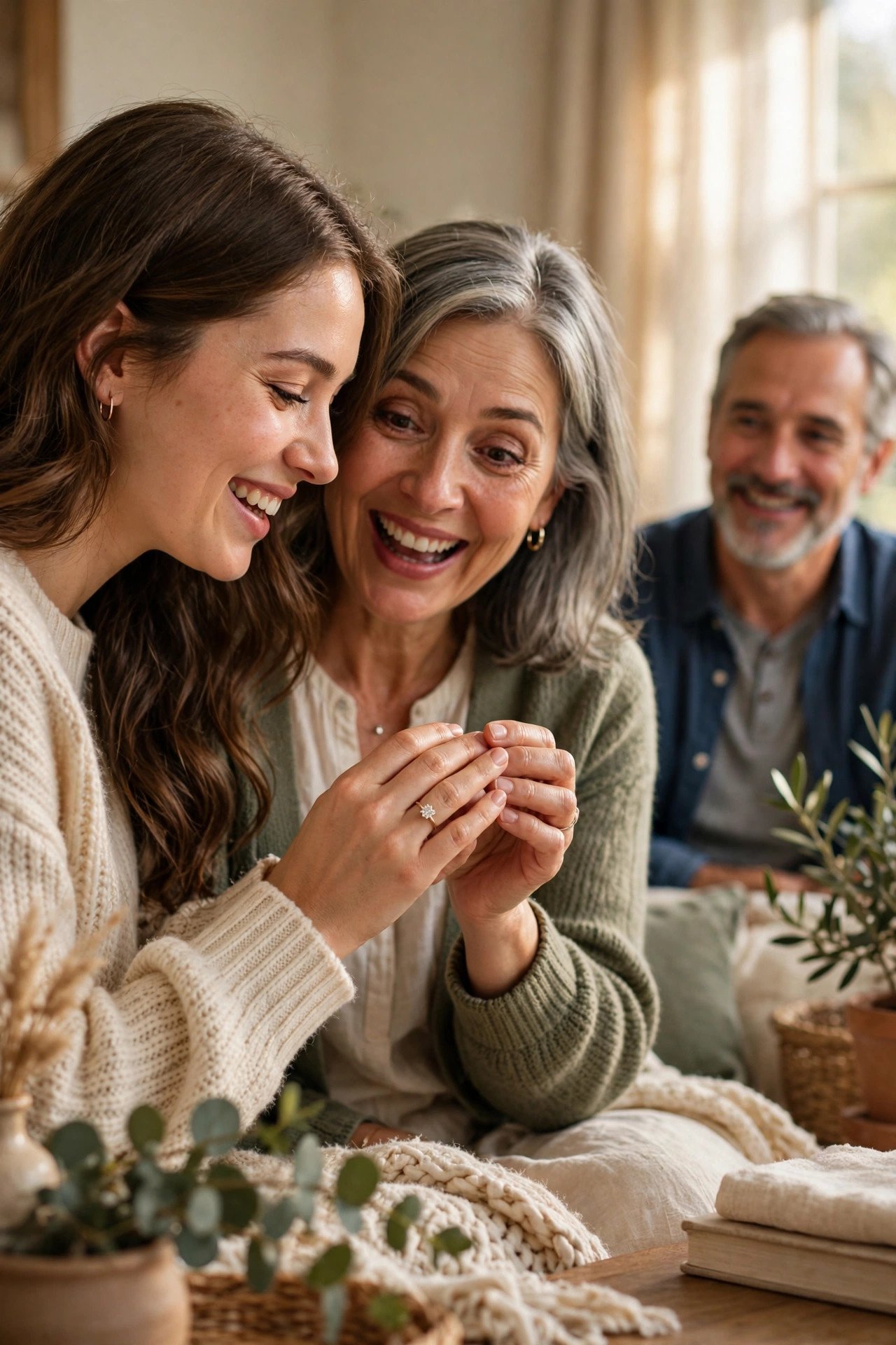 Parents Hear It First — announcement etiquette moment between a couple and their family