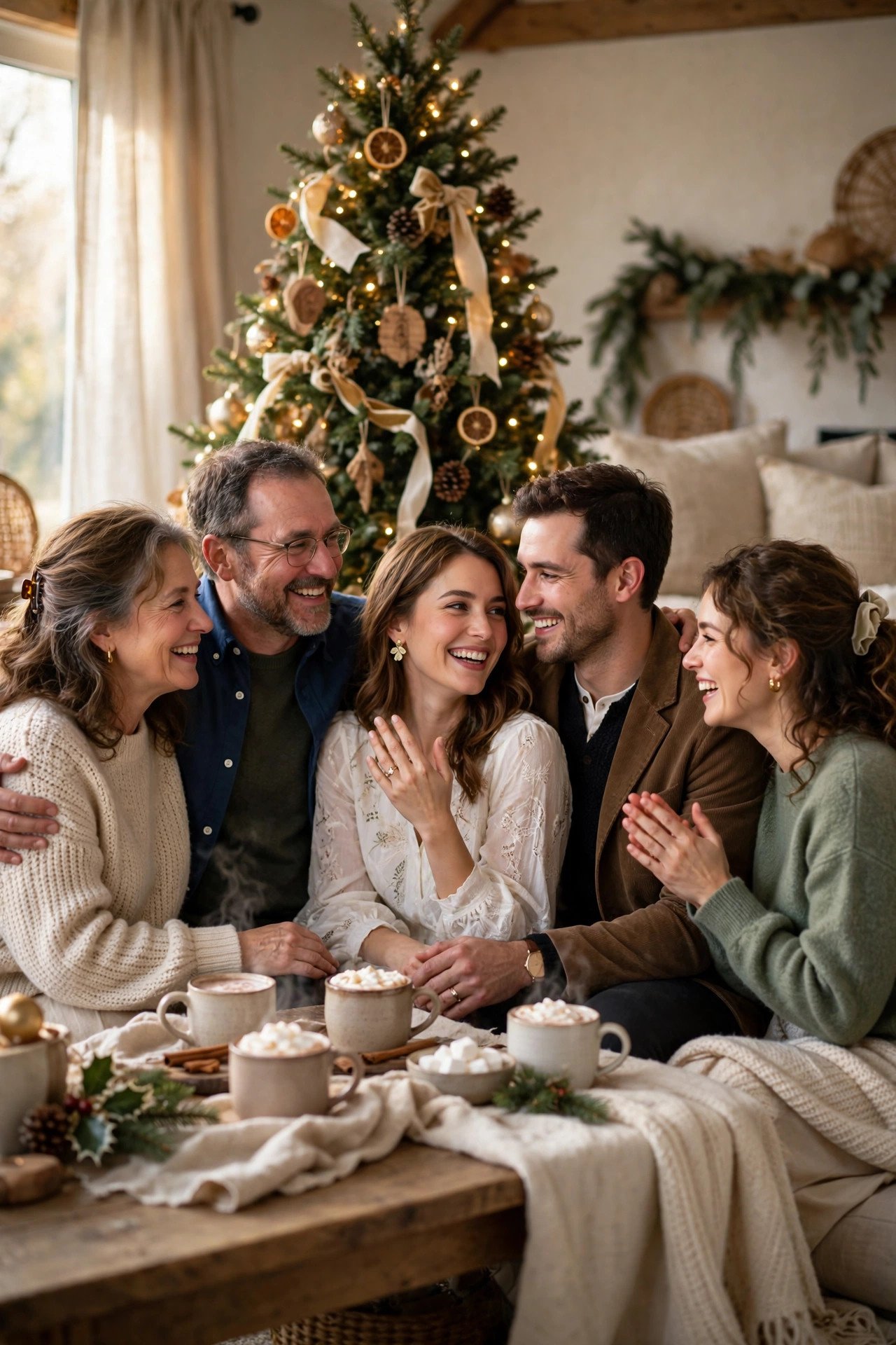 Timing Around Holidays — announcement etiquette moment between a couple and their family