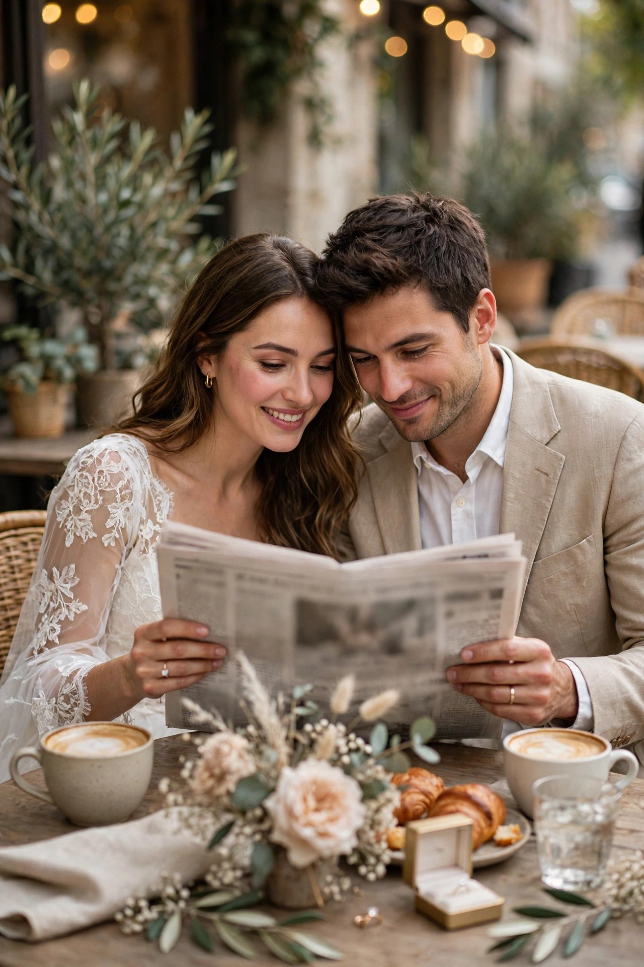 Newspaper Announcement Timing — announcement etiquette moment between a couple and their family