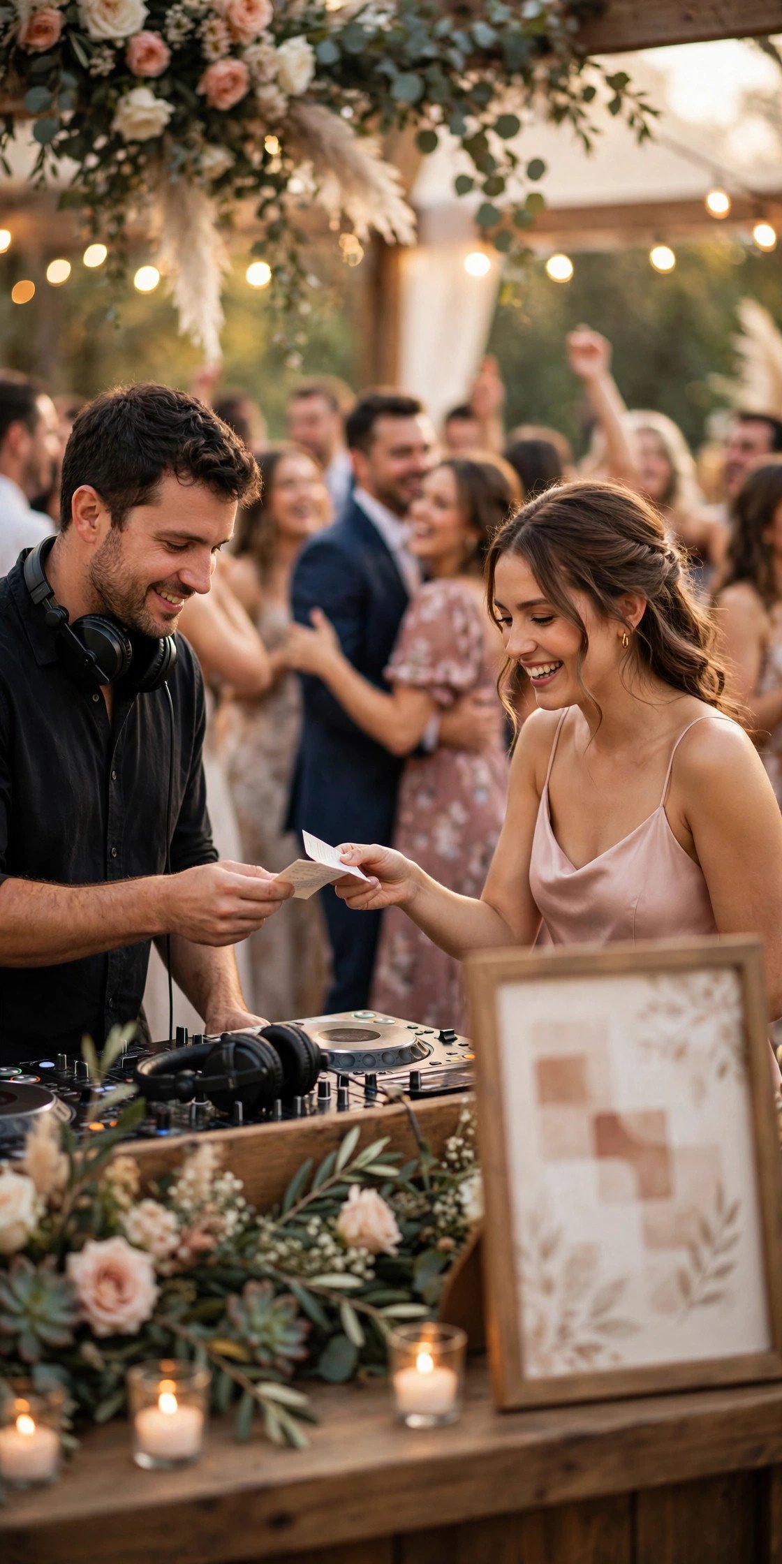 Codes for the Song Request Form — wedding QR code example printed for guests