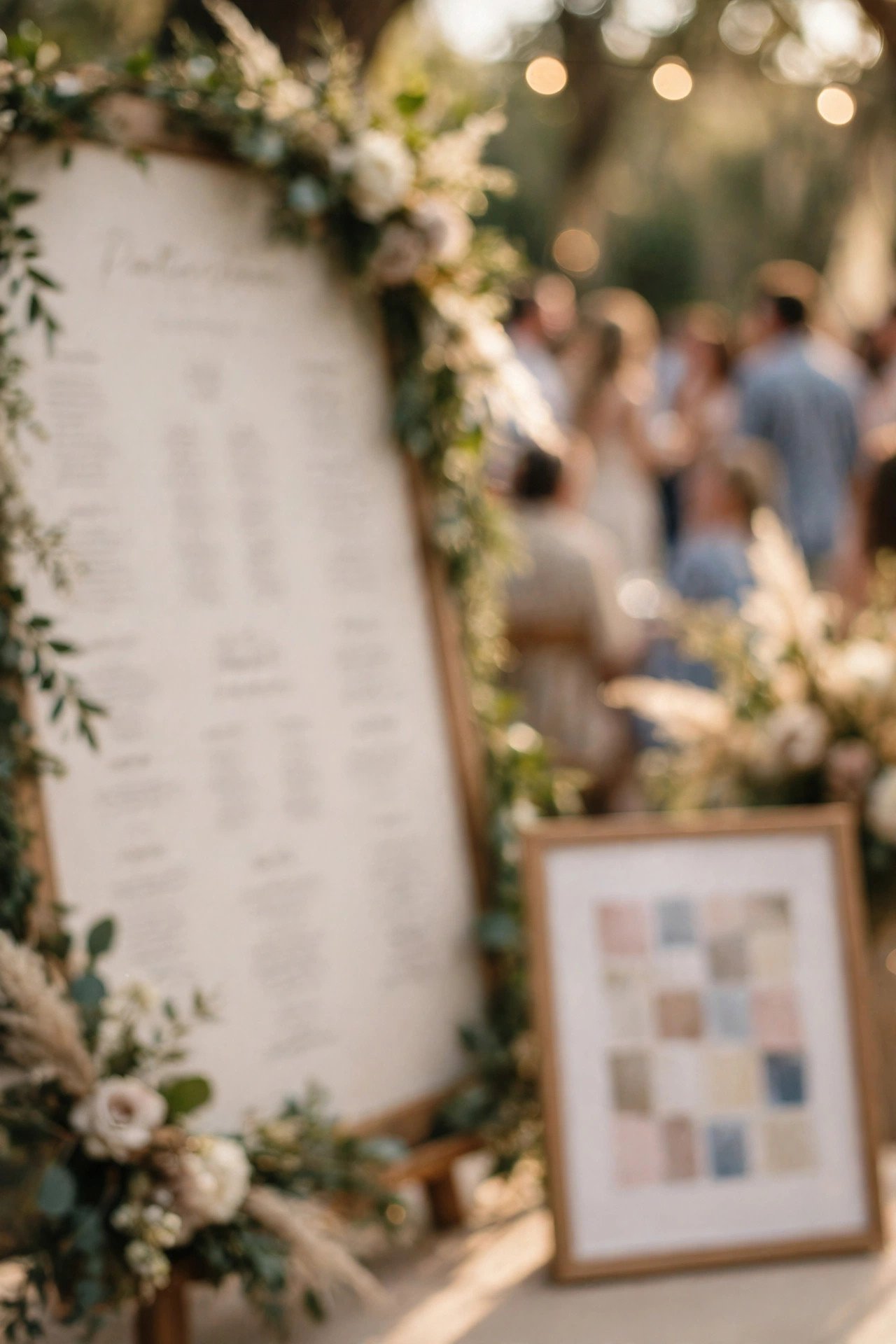 Codes for the Seating Chart — wedding QR code example printed for guests