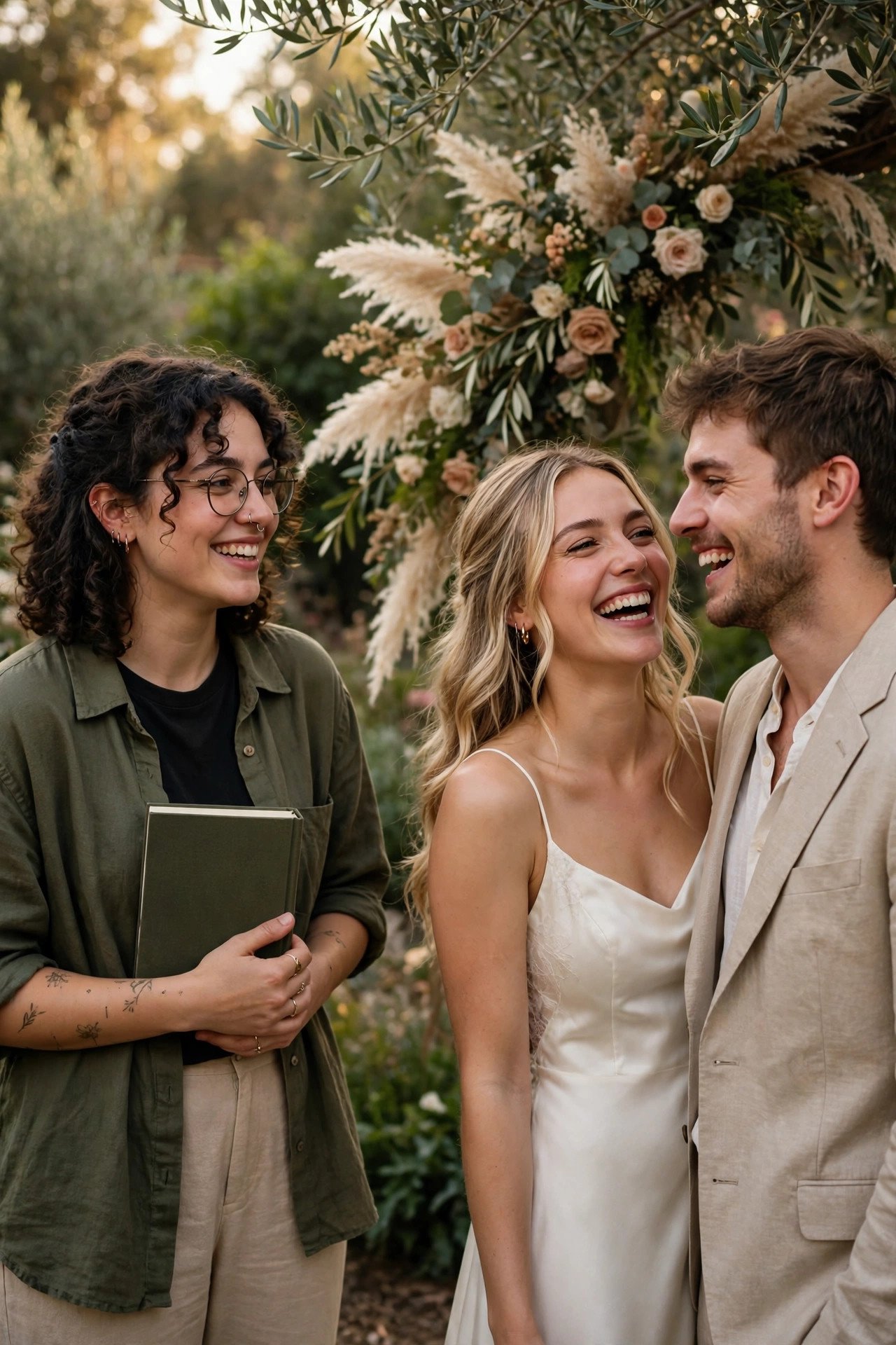 A Friend Officiant Is the Common Alternative — wedding legalities guide illustration