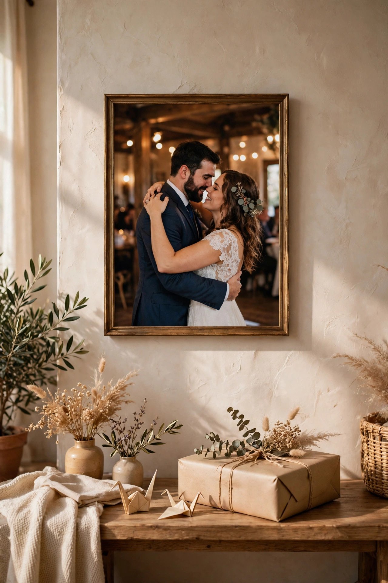 Paper anniversary gift idea: framed First-Dance Photo Print — a traditional first anniversary present