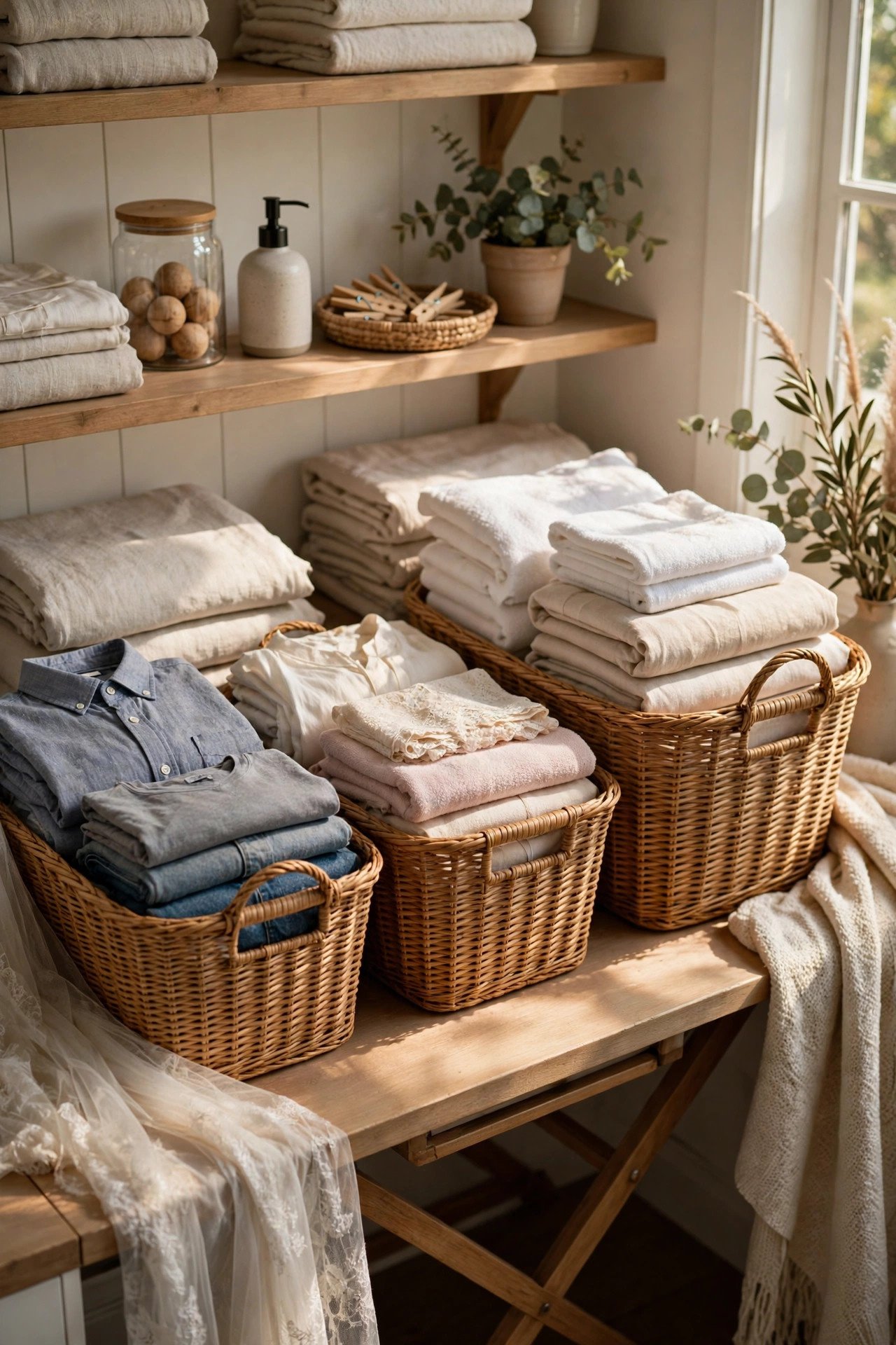 Laundry Baskets: One Per Person Plus Linens — newlywed home essential photo